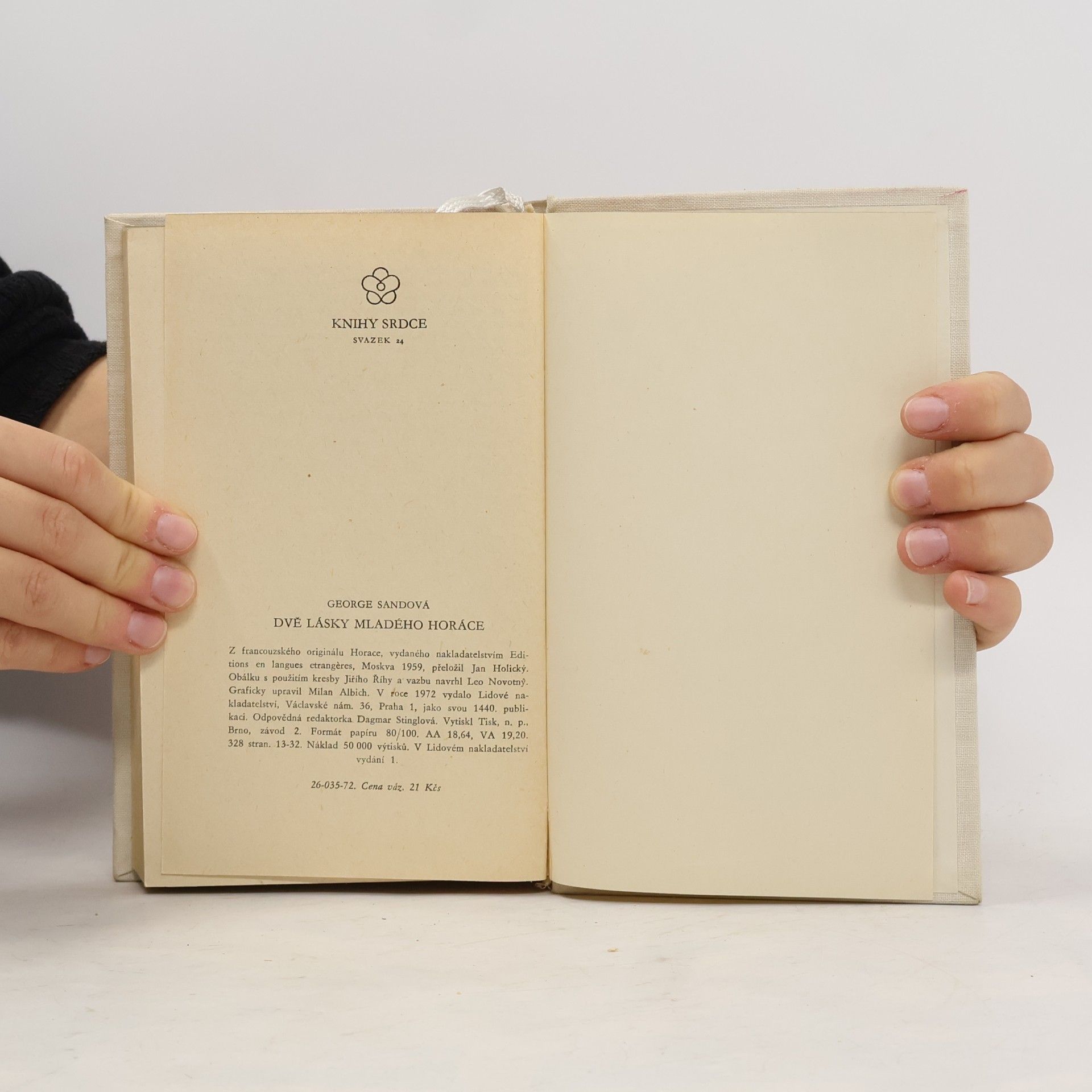 George Sand Dvě lásky mladého Horáce