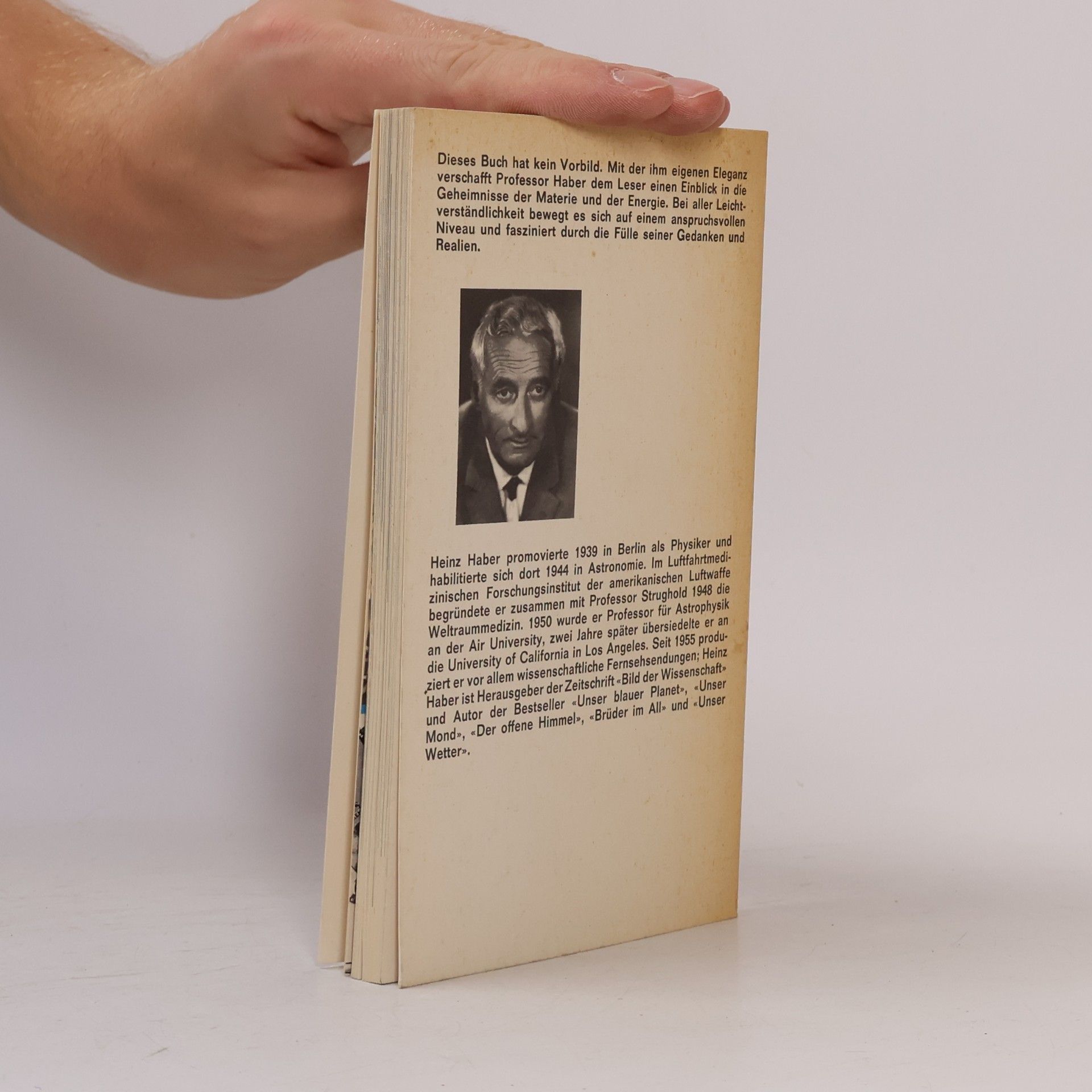 Heinz Haber Der Stoff der Schöpfung