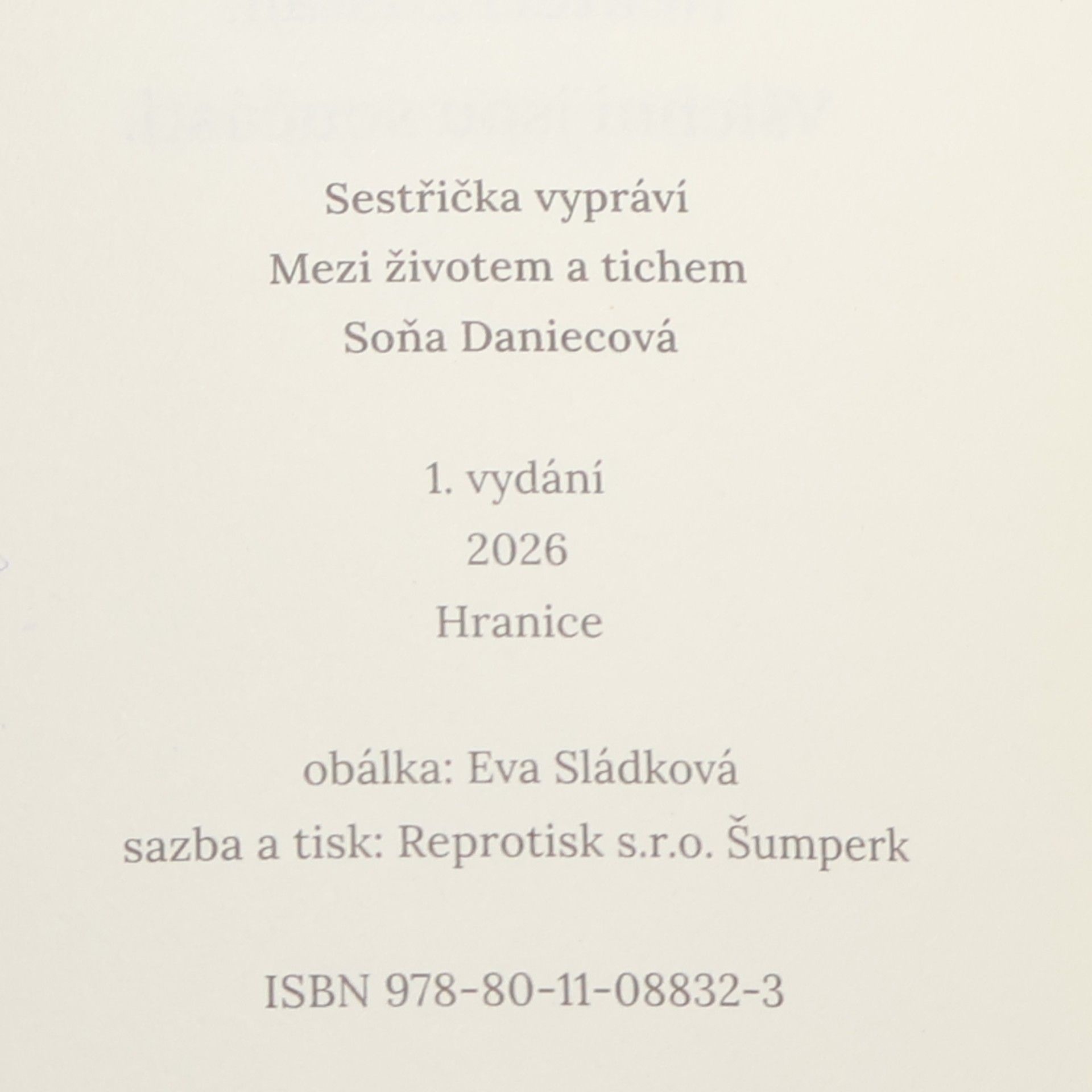 Soňa Daniecková Sestřička vypraví
