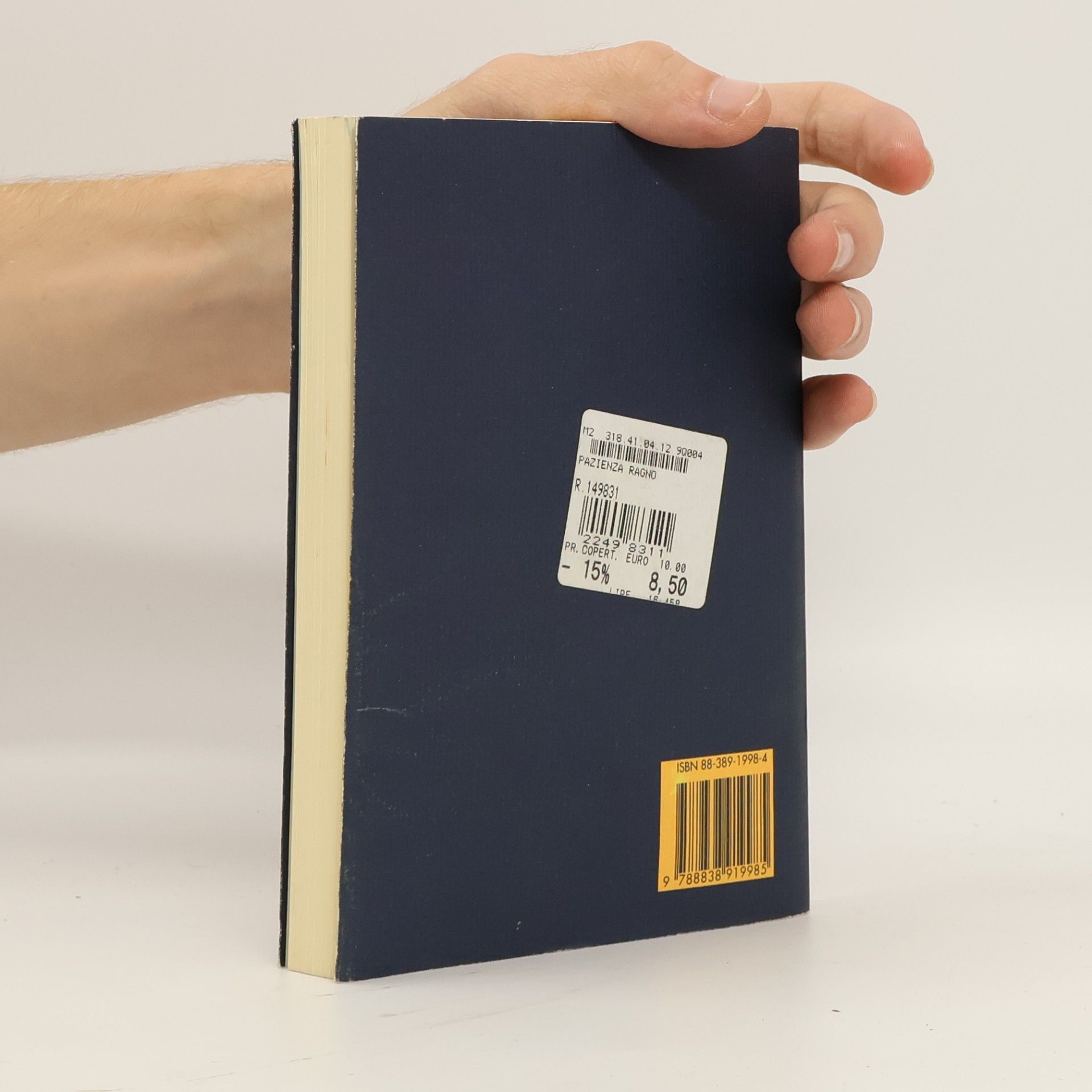 Andrea Camilleri La pazienza del ragno. Die Passion des stillen Rächers, italienische Ausgabe