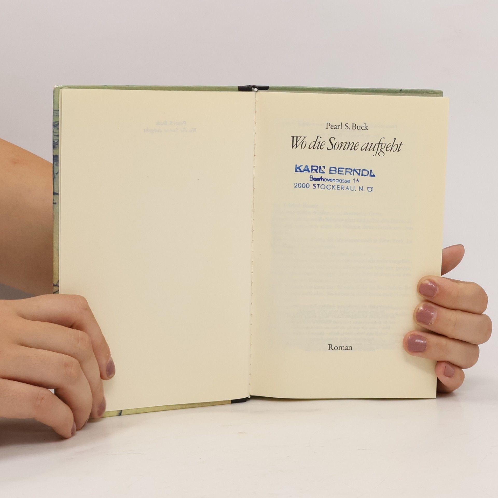 Pearl S. Buck Wo die Sonne aufgeht