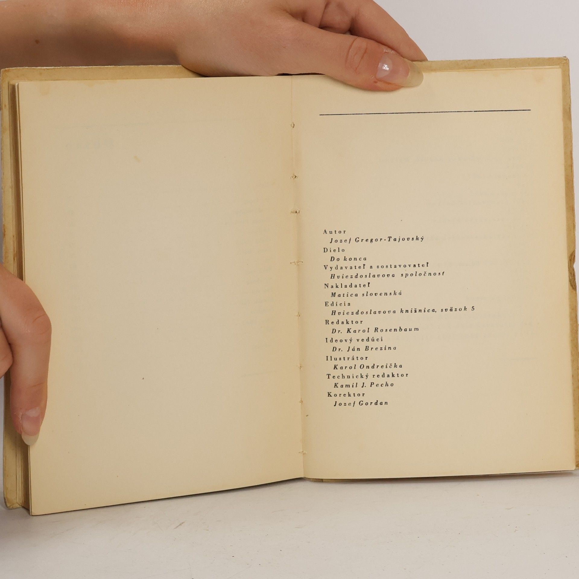 Jozef Gregor-Tajovský Do konca