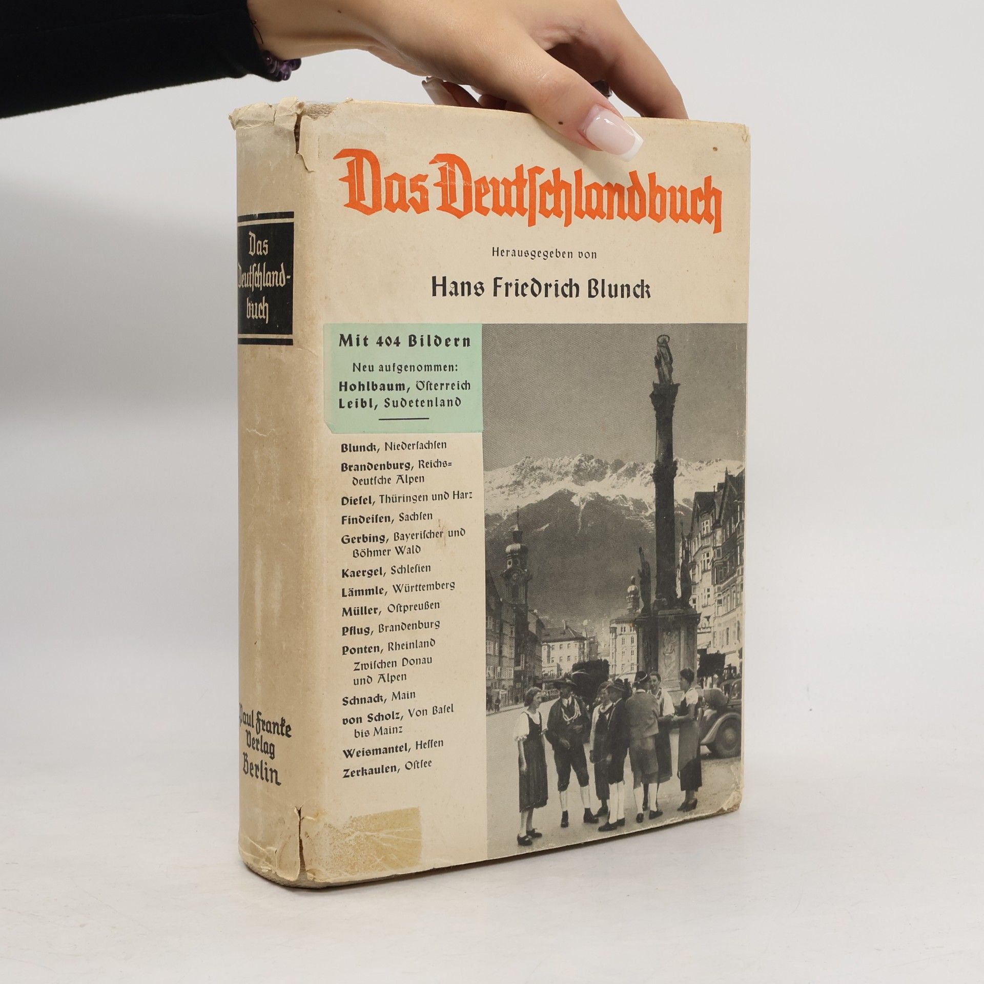 Hans Friedrich Blunck Das Deutschlandbuch