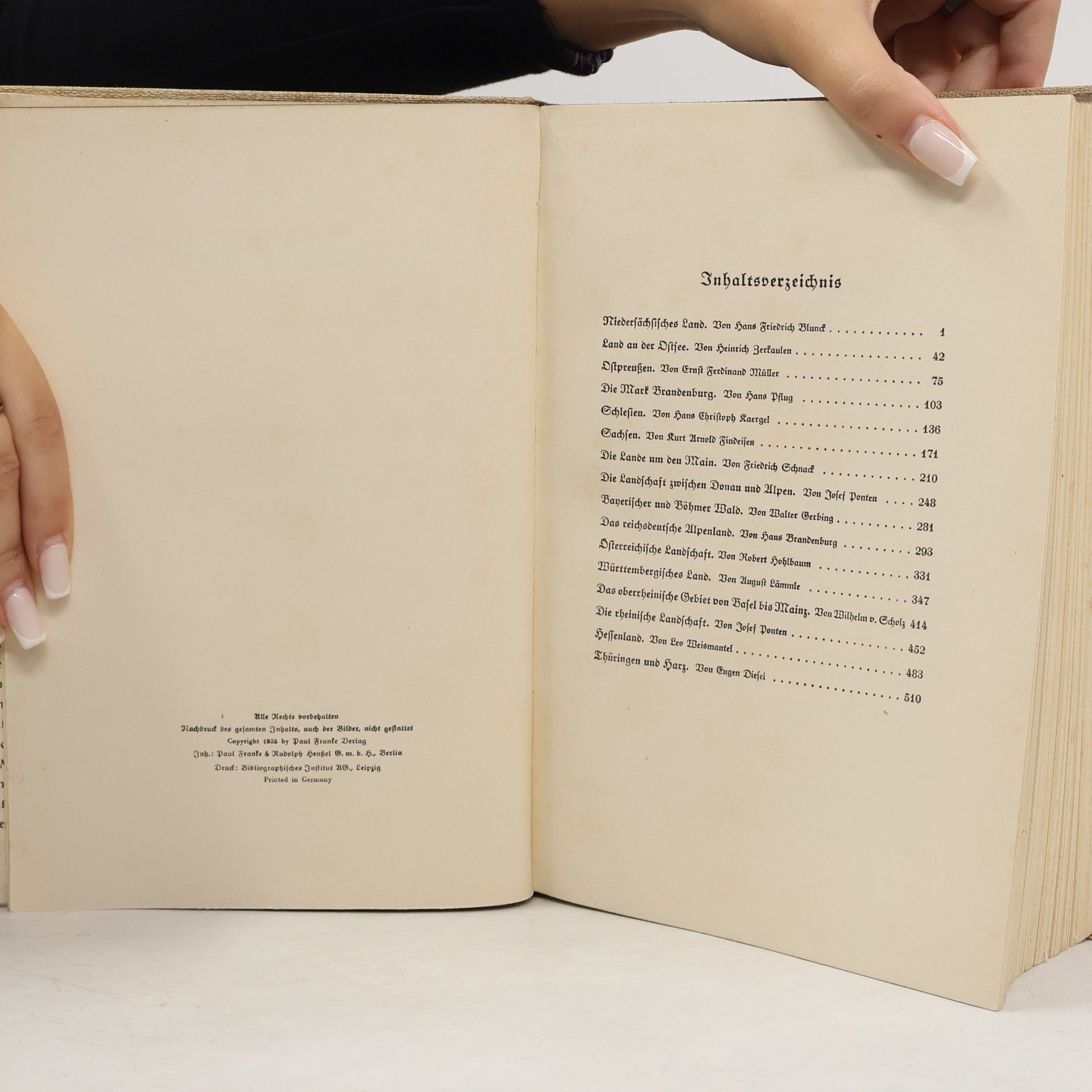 Hans Friedrich Blunck Das Deutschlandbuch