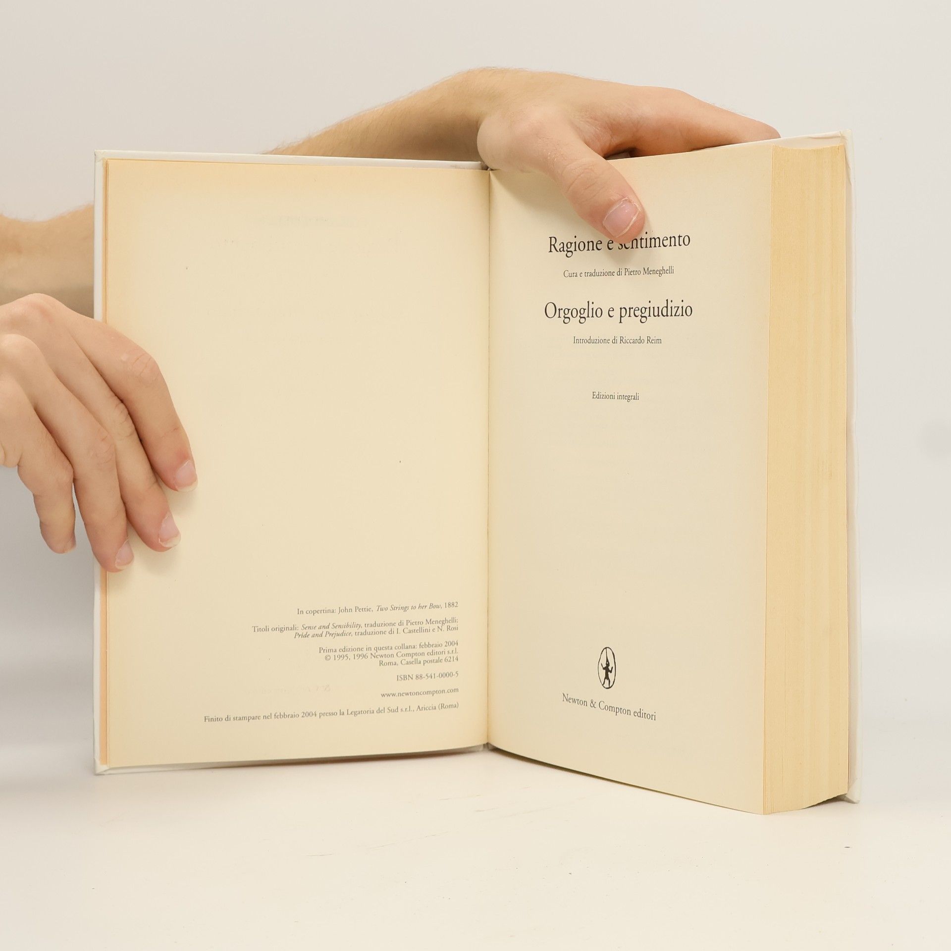 Jane Austen I Grandi dell'800: Ragione e sentimento - Orgoglio e pregiudizio - Edizioni integrali
