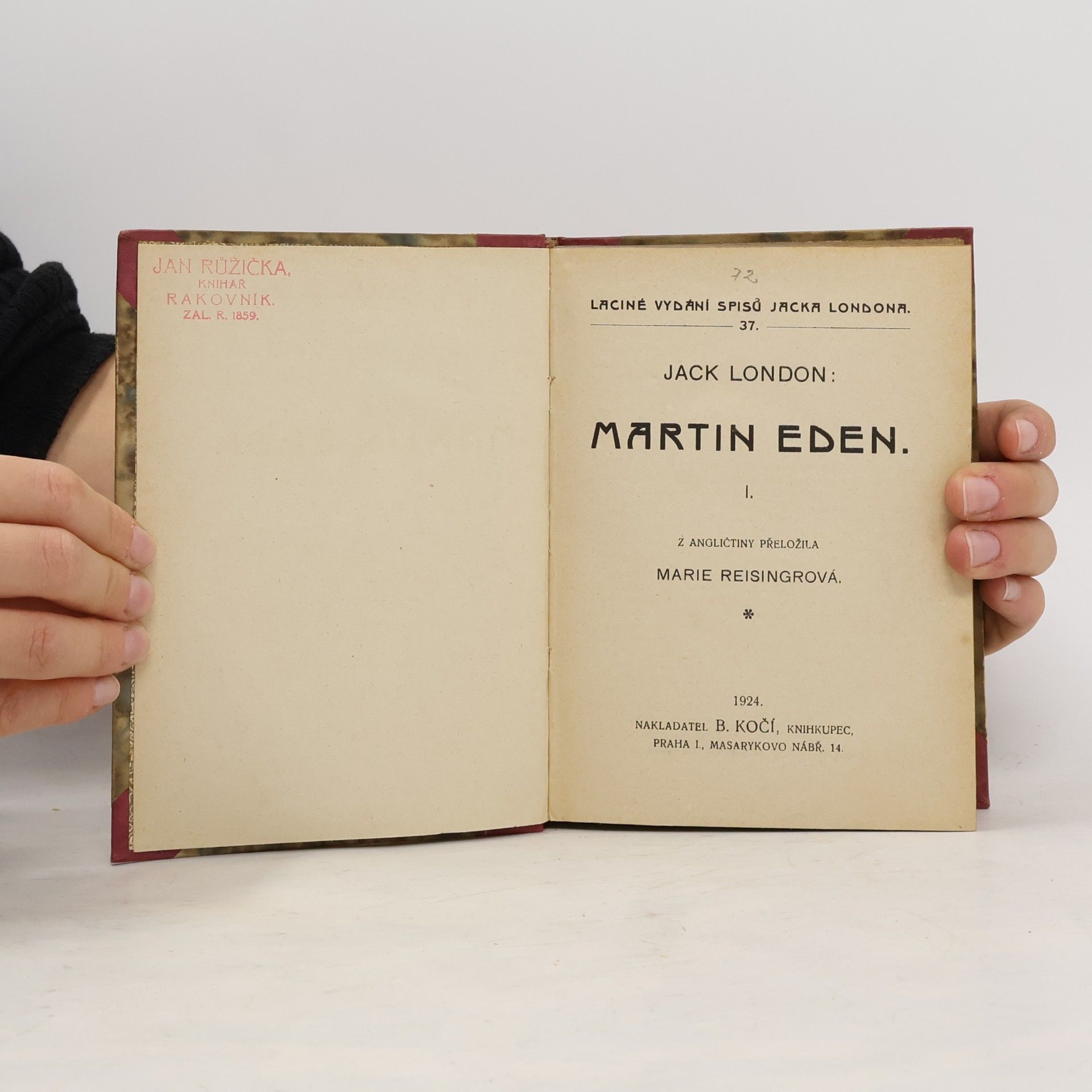 Jack London Martin Eden I.