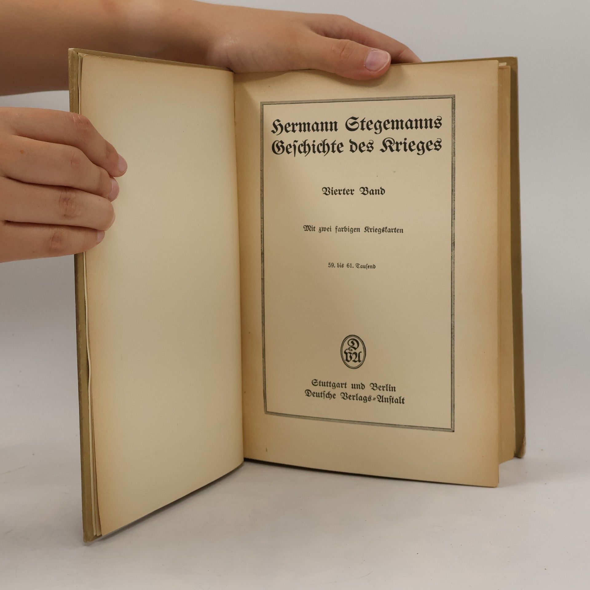 Hermann Stegemann Geschichte des Krieges 4