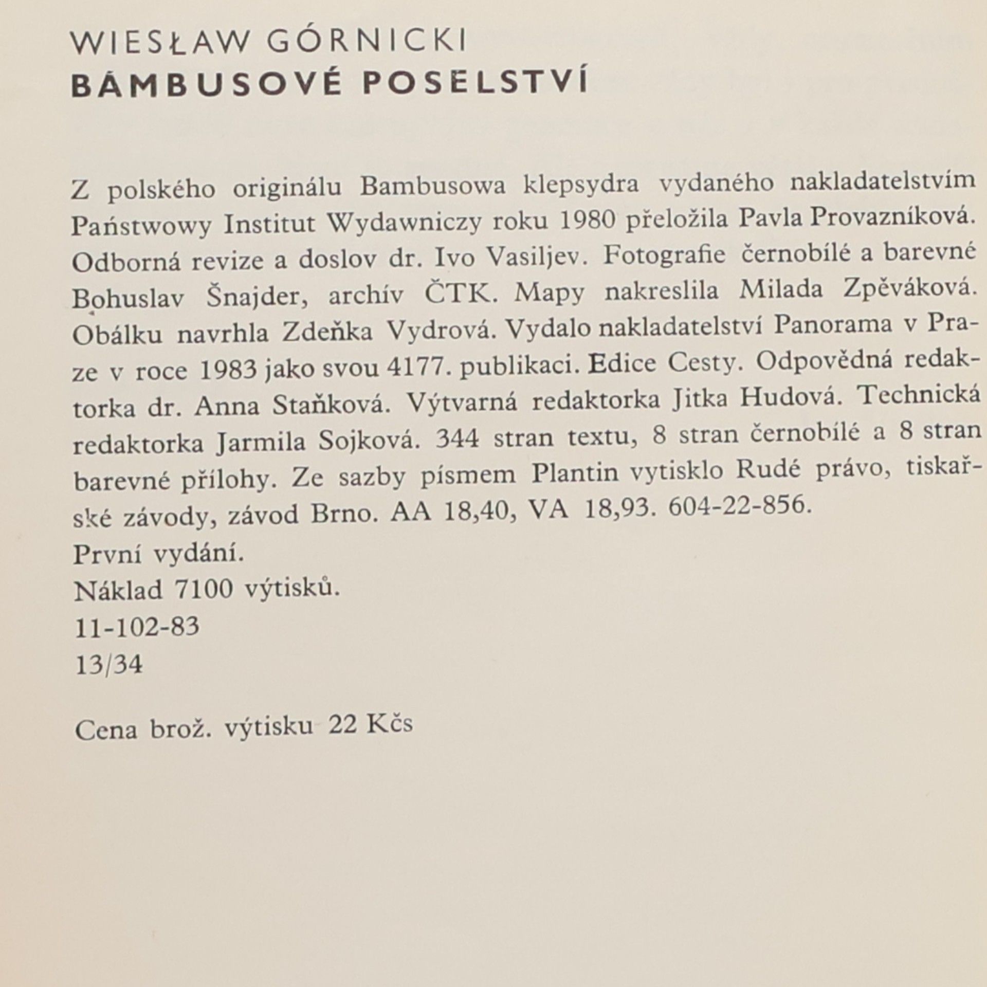 Wiesław Górnicki Bambusové poselství