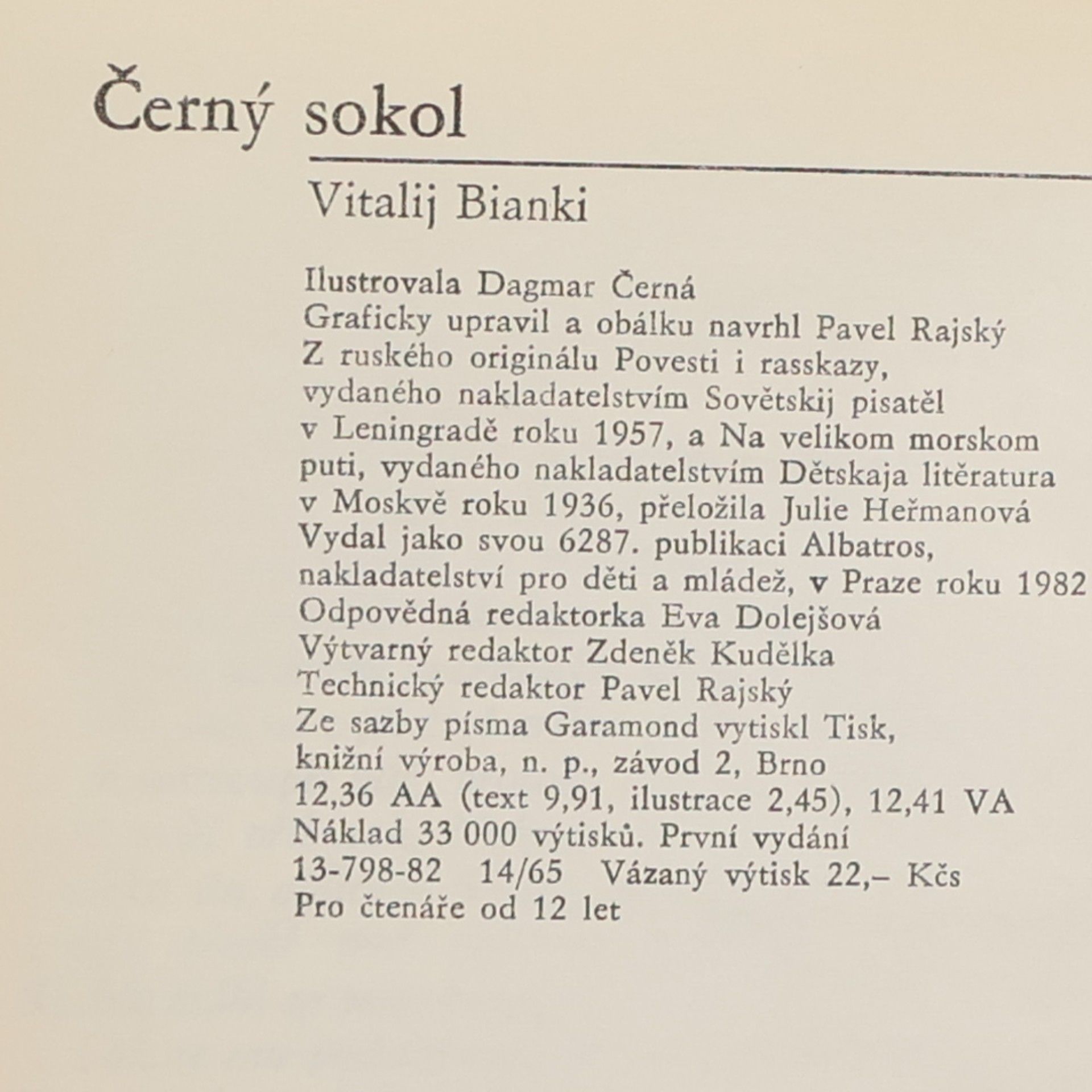 Dagmar Černá Černý sokol