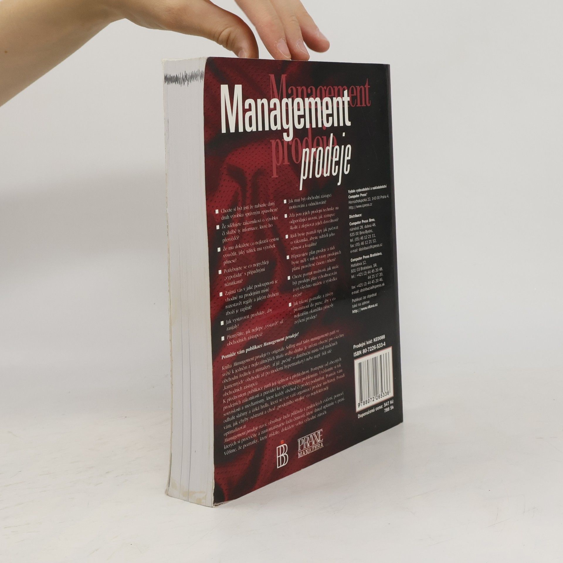 David Jobber Management prodeje
