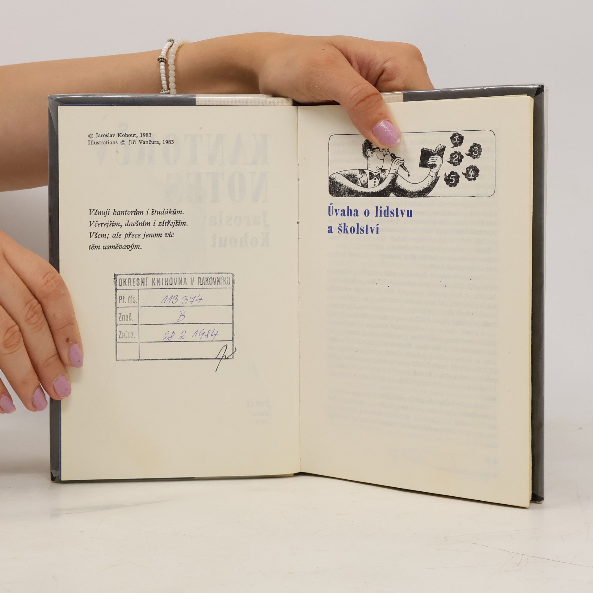 Jiří Vančura Kantorův notes