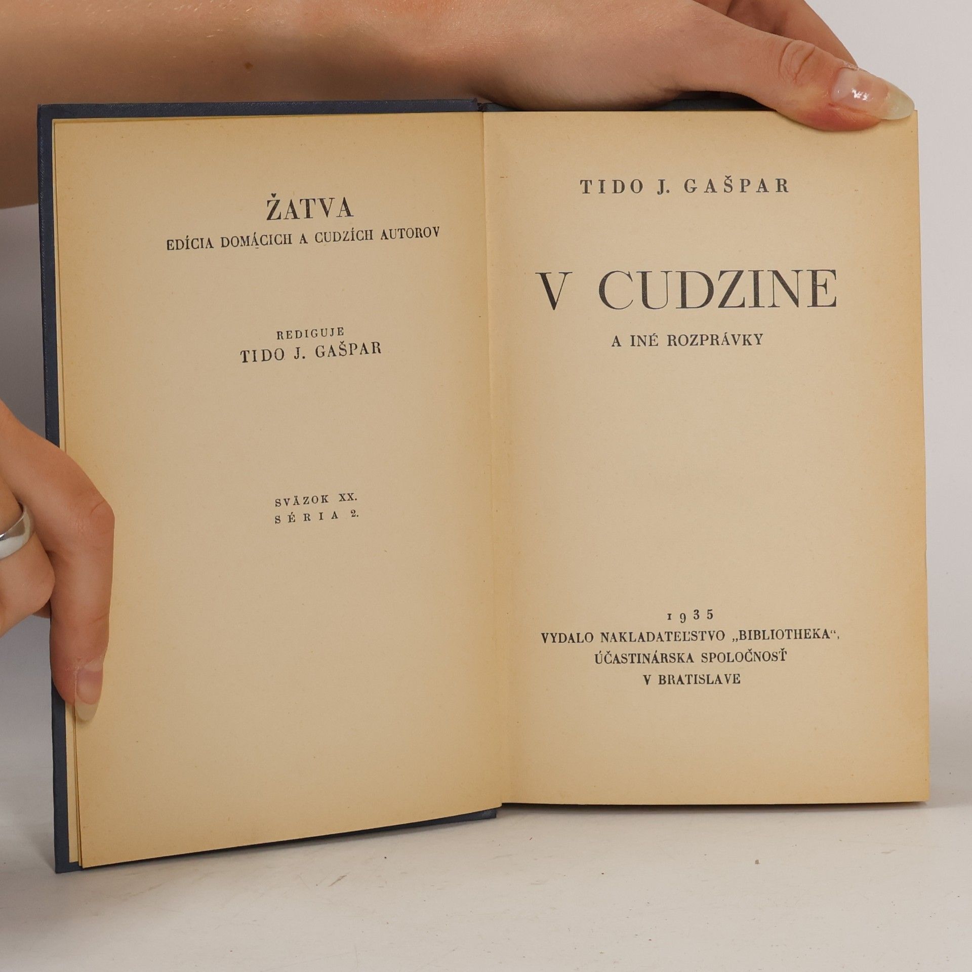Tido J. Gašpar V Cudzine a iné rozprávky
