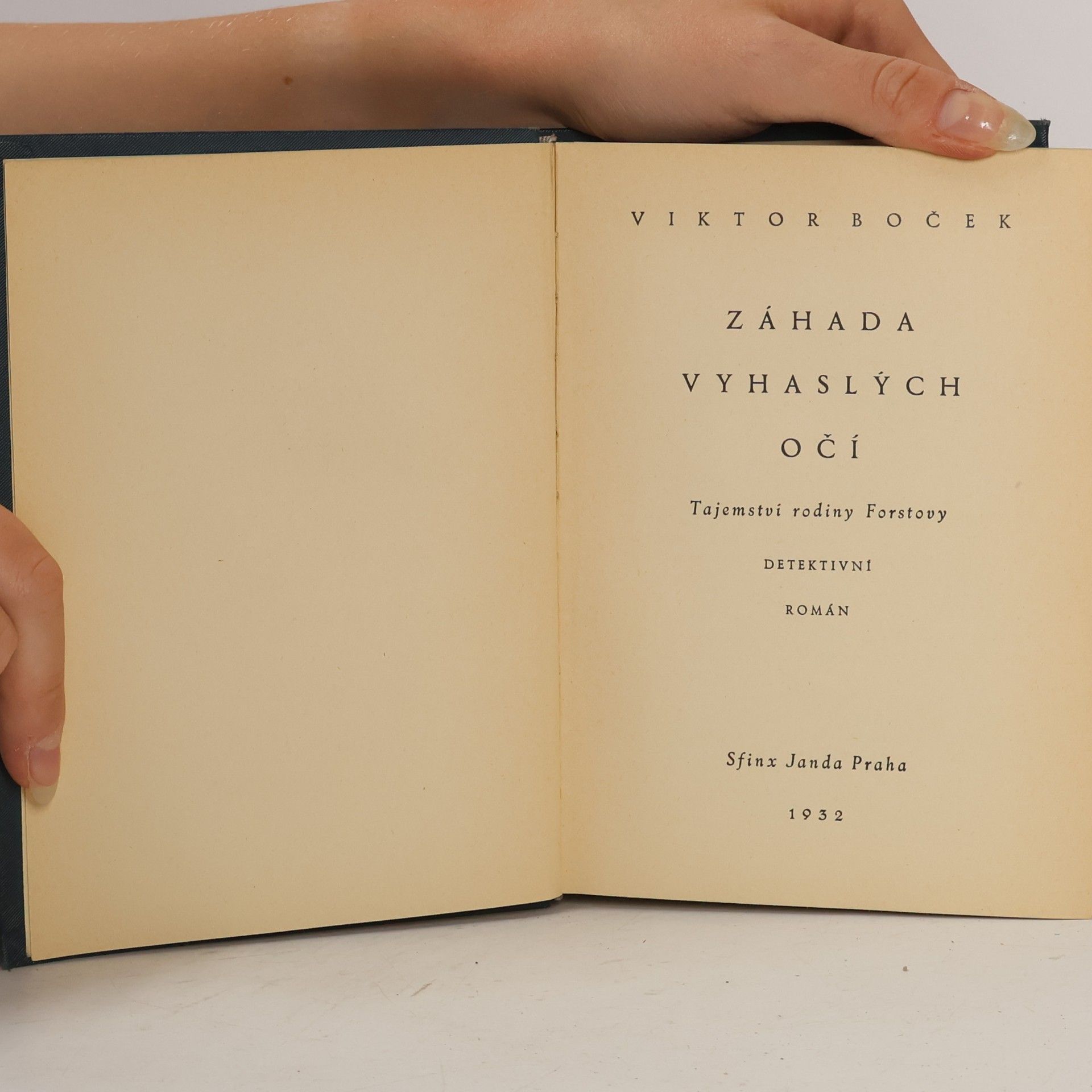 Viktor Boček Záhada vyhaslých očí