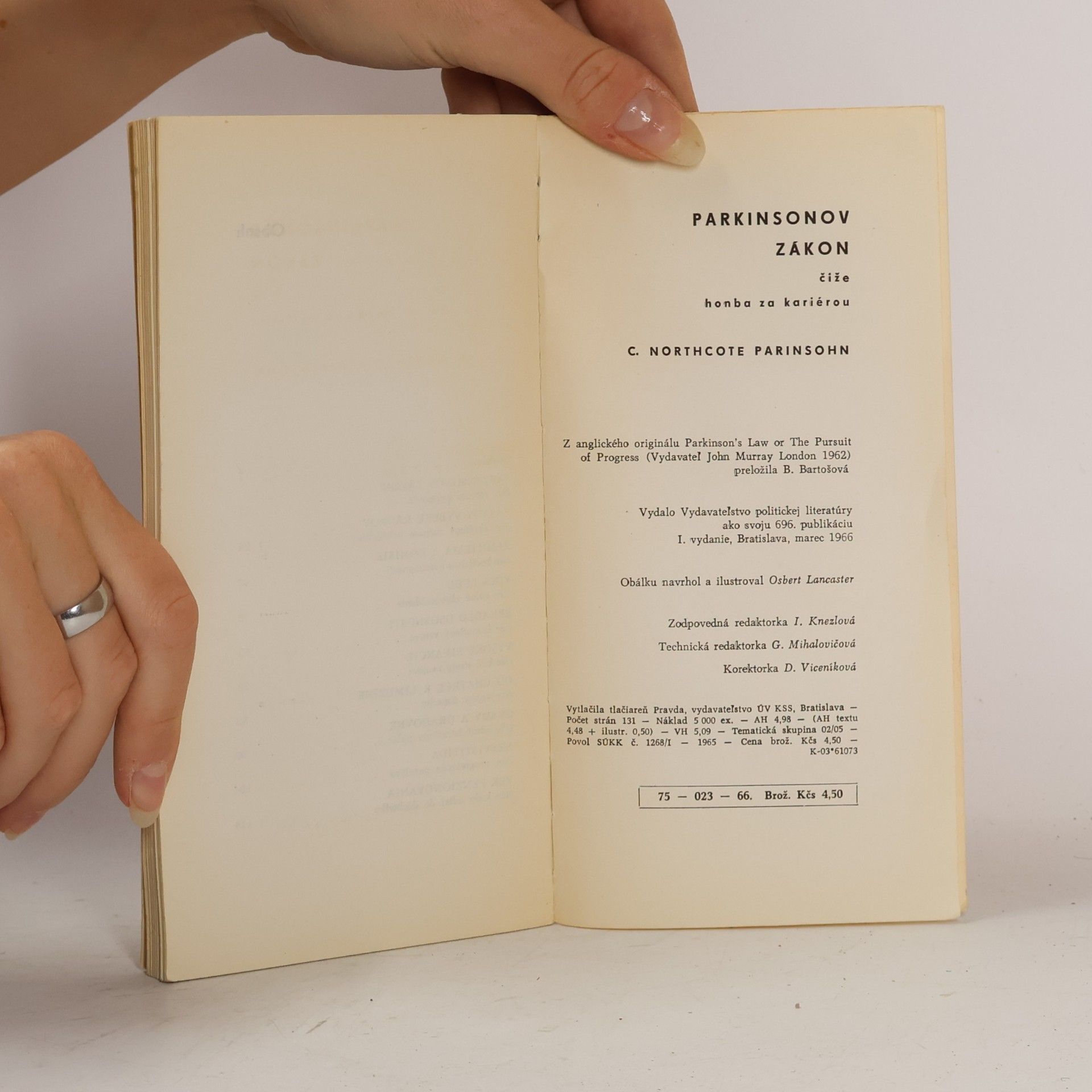 Cyril Northcote Parkinson Parkinsonov zákon čiže honba za kariérou