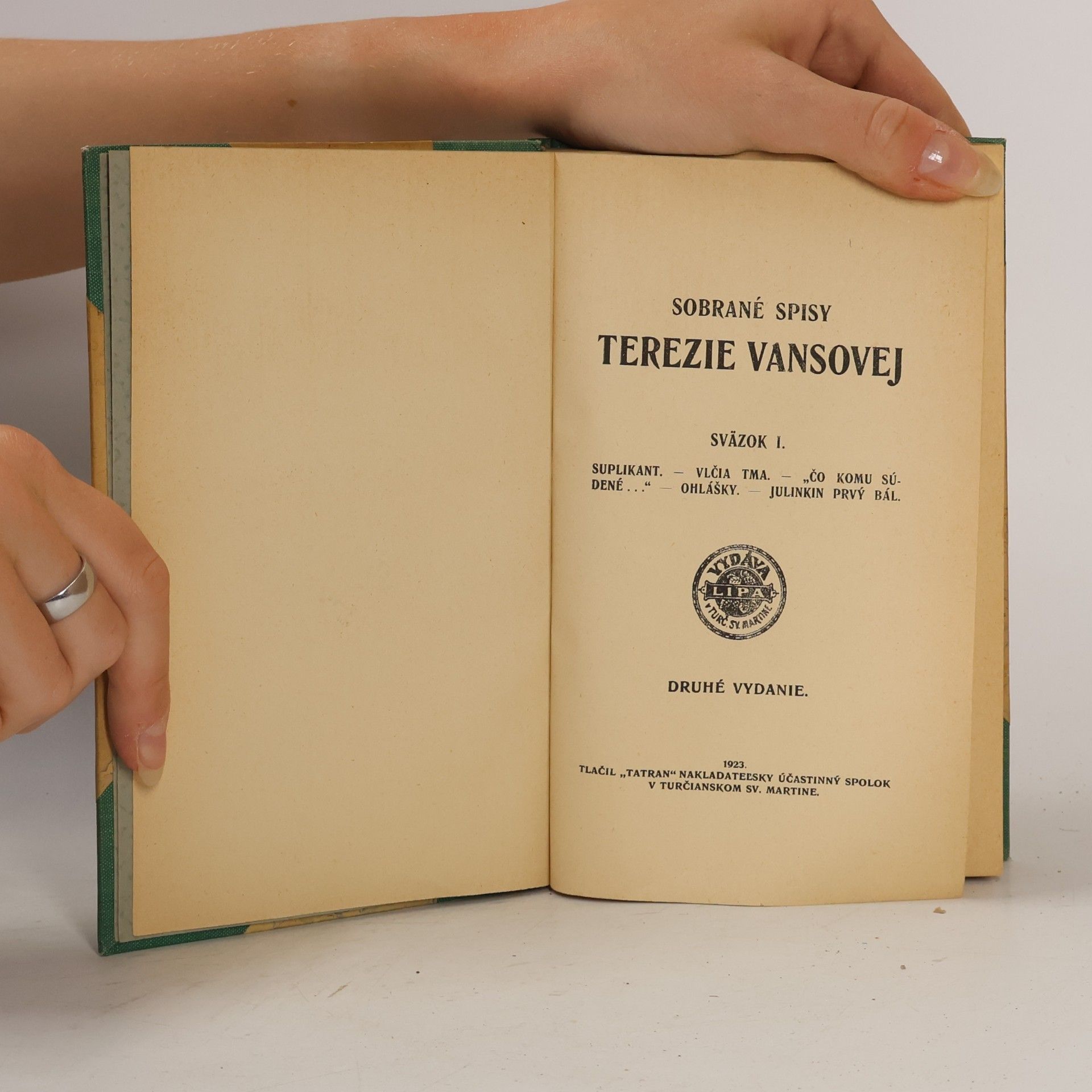 Terézia Vansová Sobrané spisy Terezie Vansovej