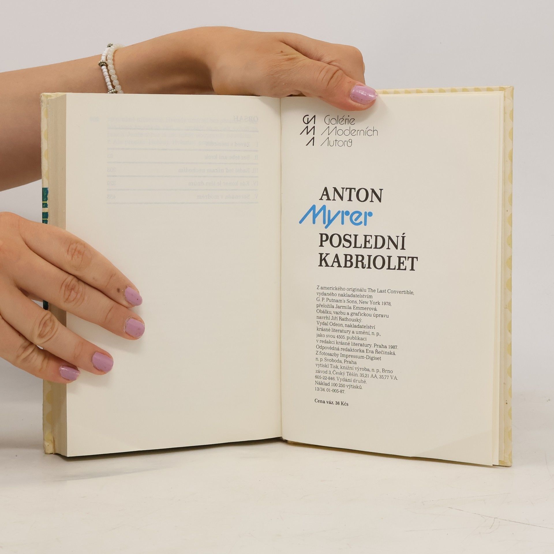 Anton Myrer Poslední kabriolet