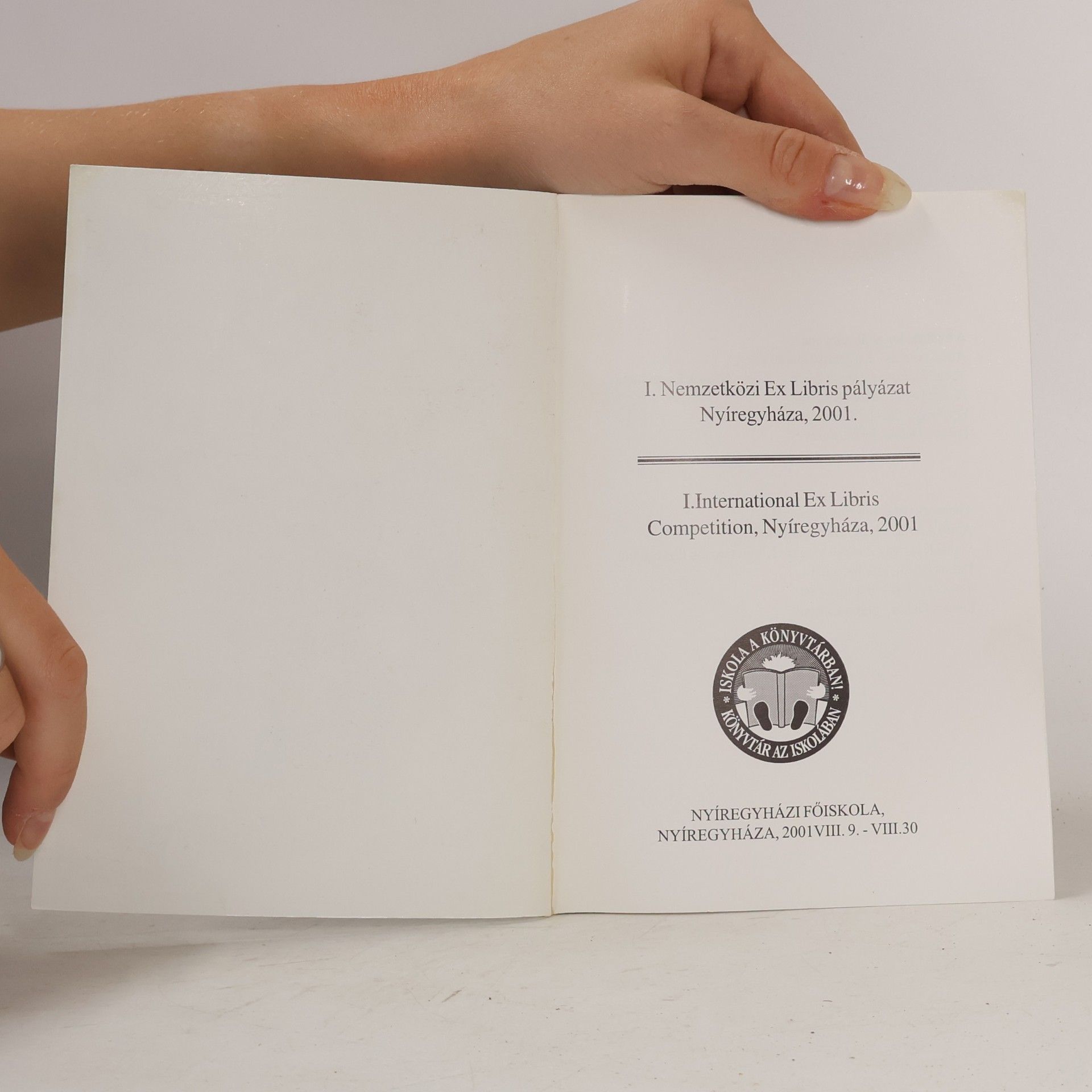 Autorenkollektiv I.International Ex Libris Competition Nyíregyháza, 2001