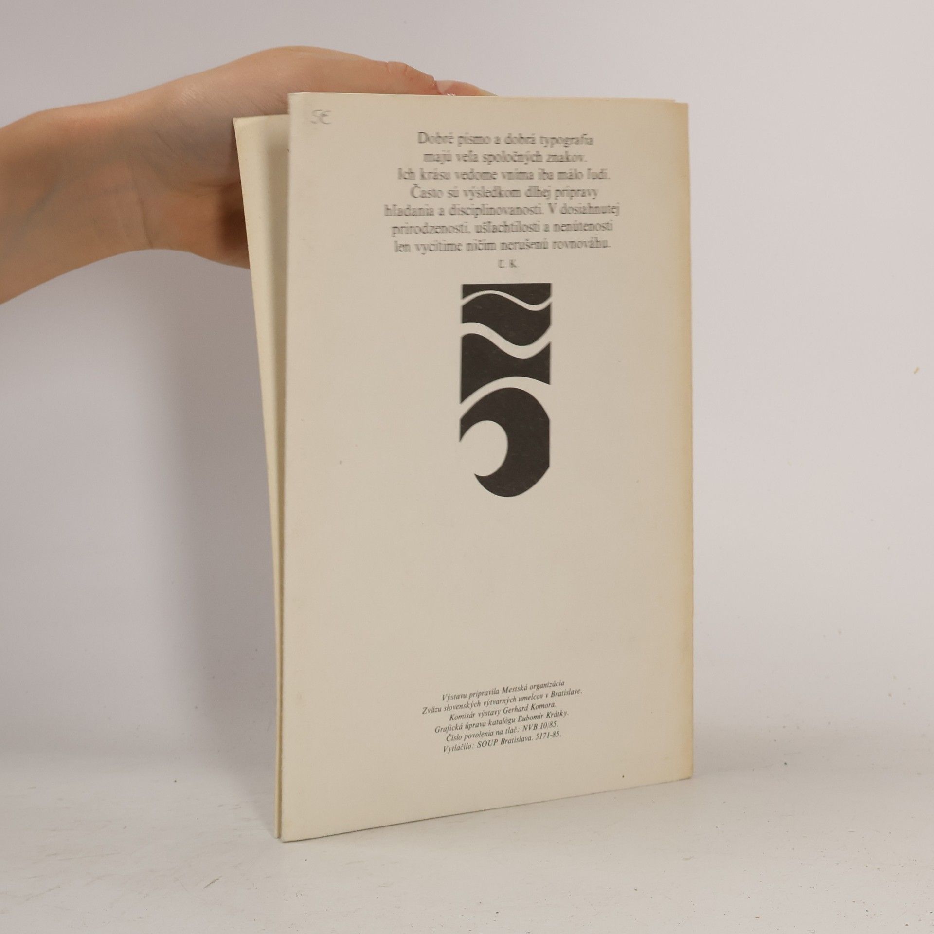 Ľubomír Krátky Typografia a kaligrafia