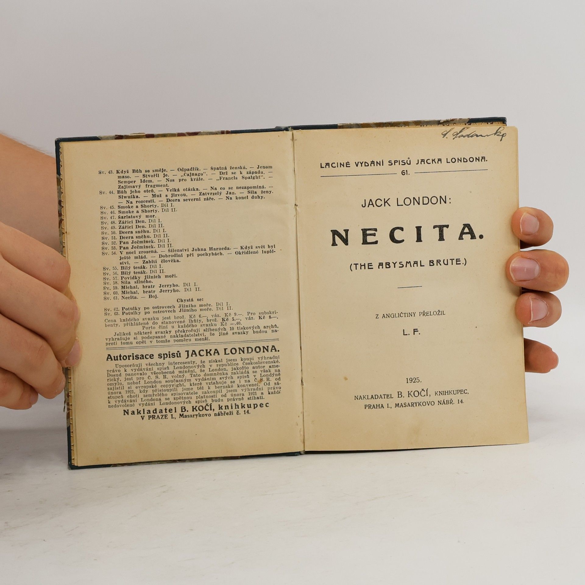 Jack London Necita ; Jerry z ostrovů, díl I-II