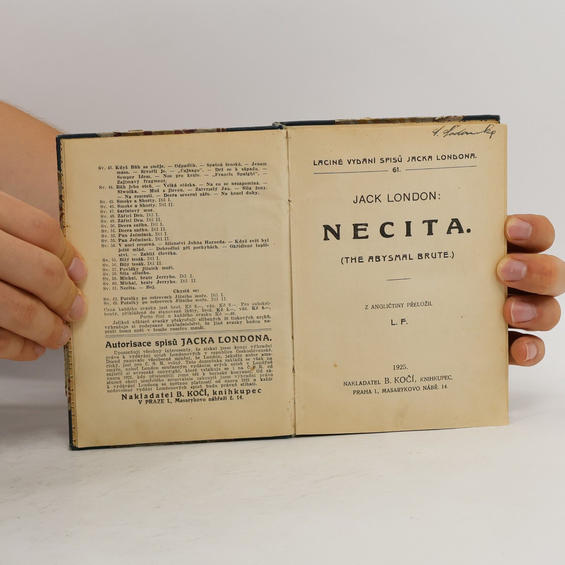 Jack London Necita ; Jerry z ostrovů, díl I-II