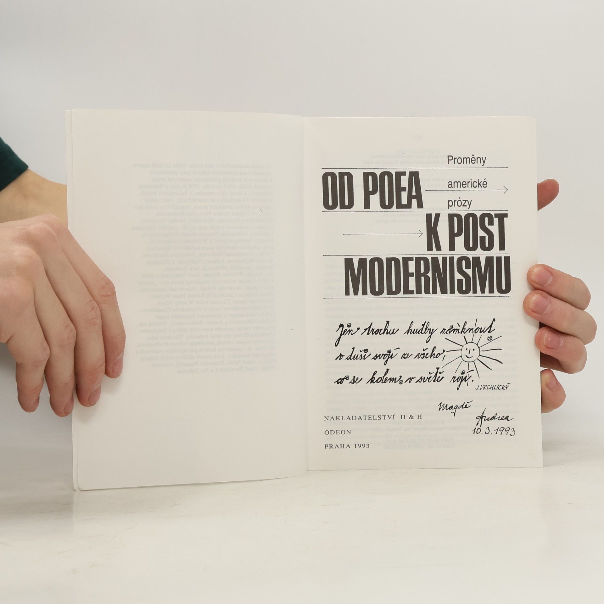 Martin Hilský Od Poea k postmodernismu : proměny americké prózy