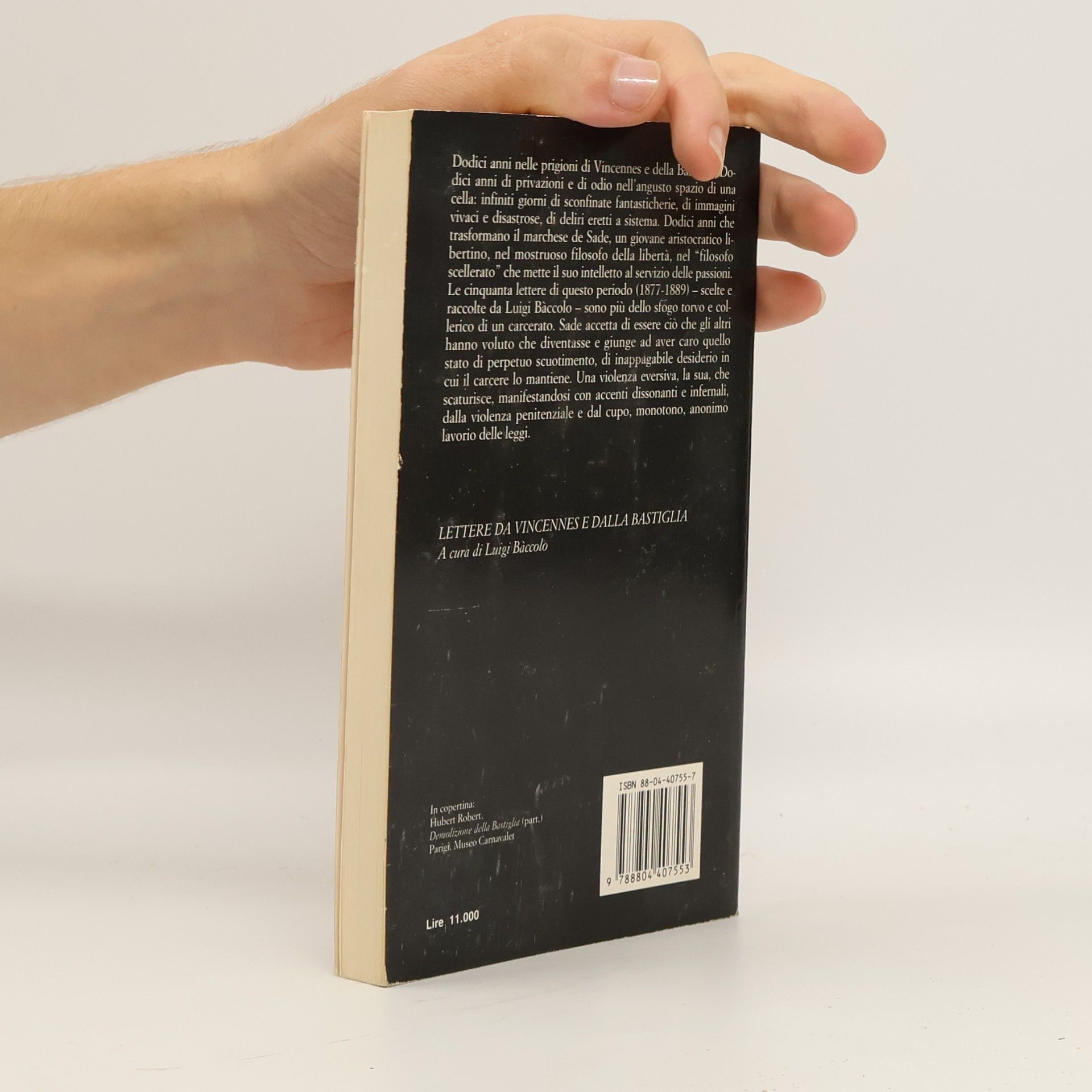 Donatien Alphonse François marquis de Sade Oscar Classici - 355: Lettere da Vincennes e dalla Bastiglia
