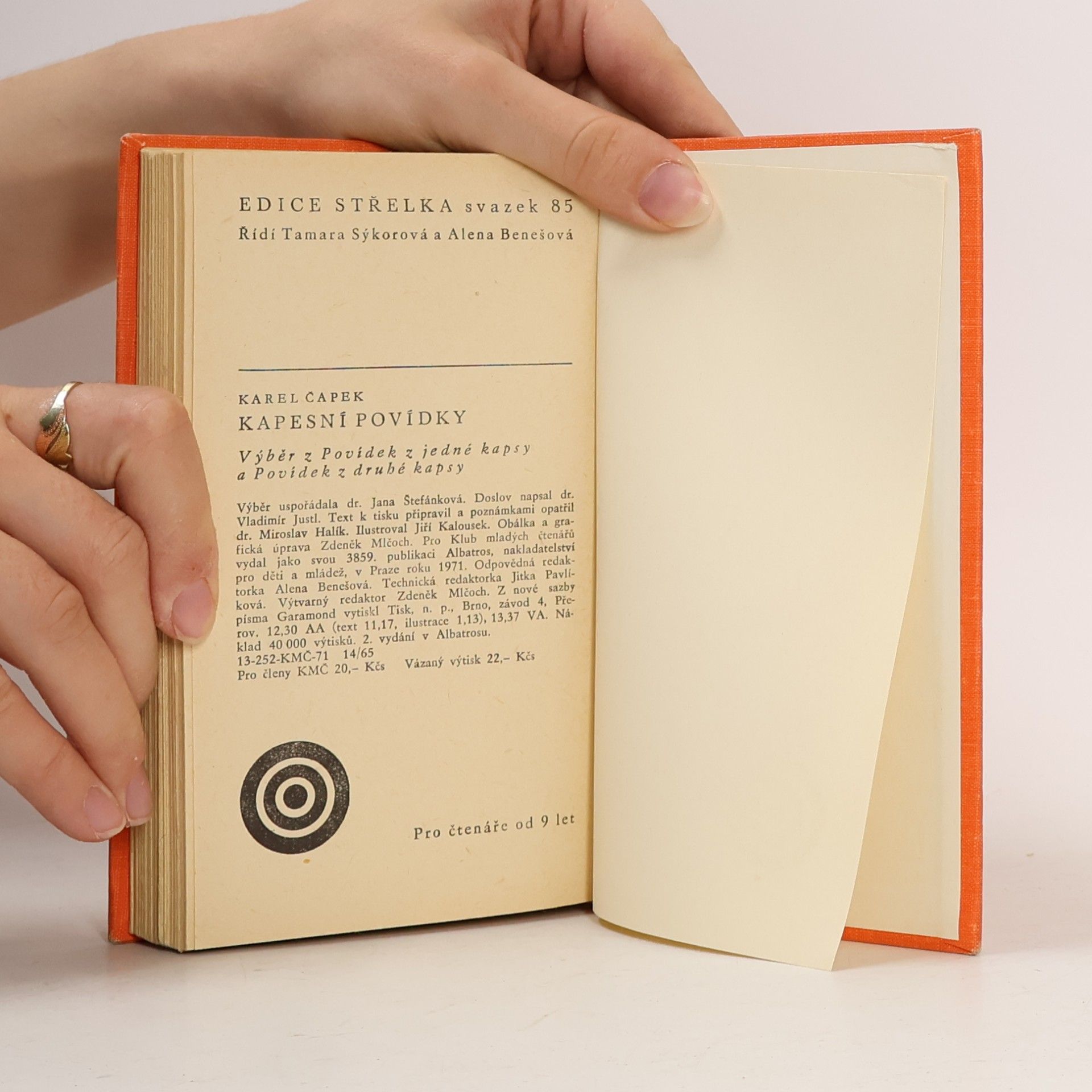 Karel Čapek Kapesní povídky. Výběr z Povídek z jedné a Povídek z druhé kapsy