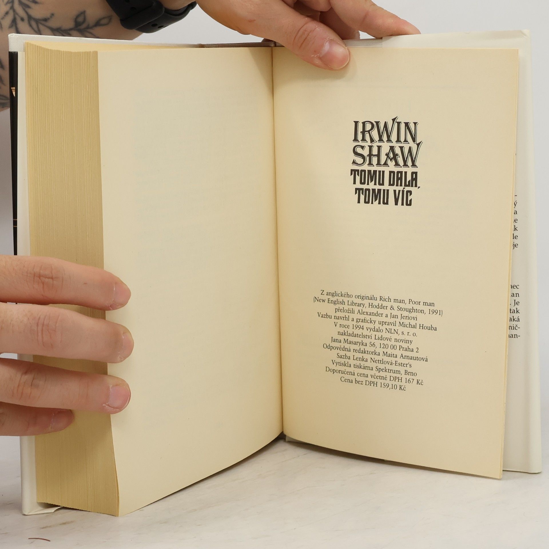 Irwin Shaw Tomu dala, tomu víc