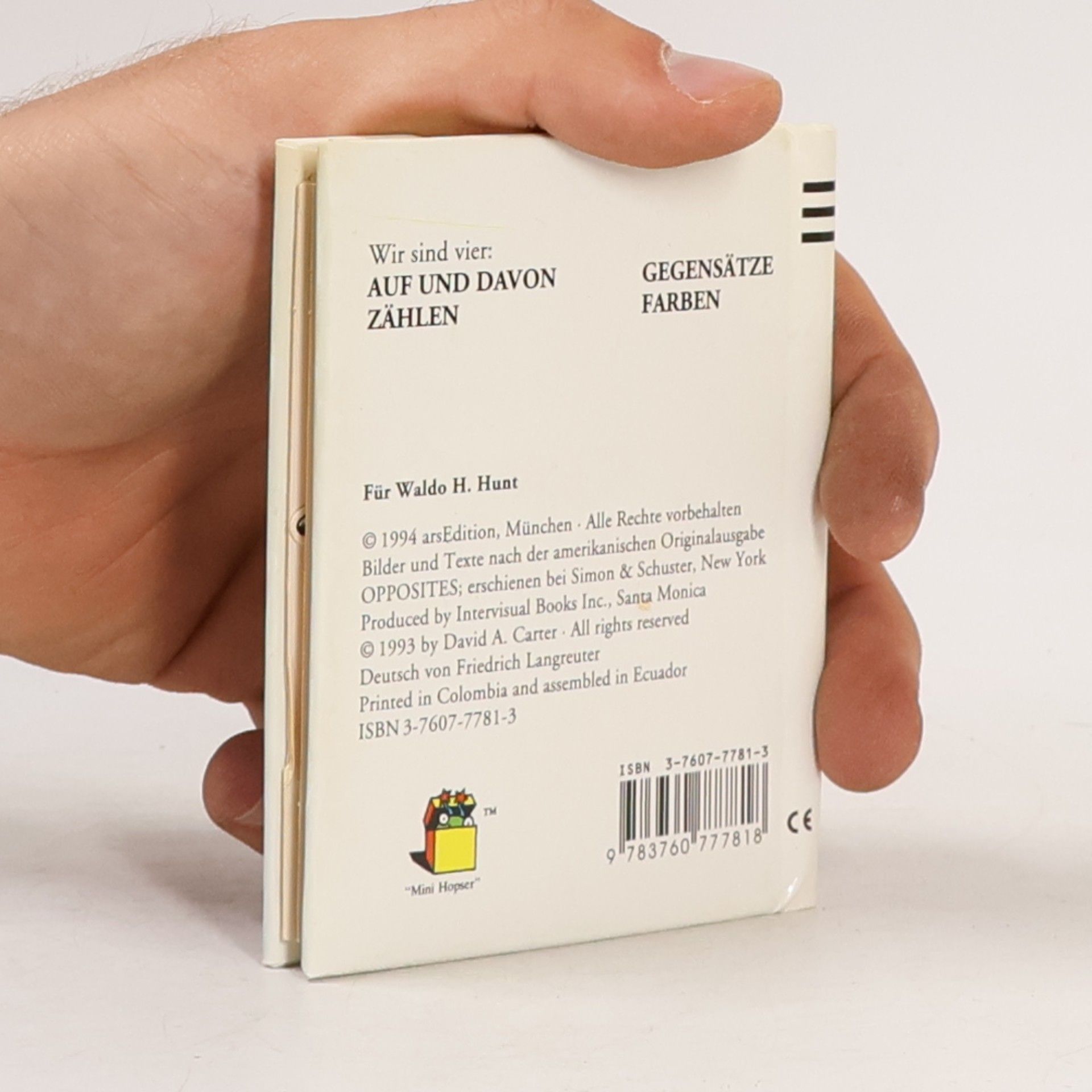David A. Carter Mini-Hopser: Gegensätze