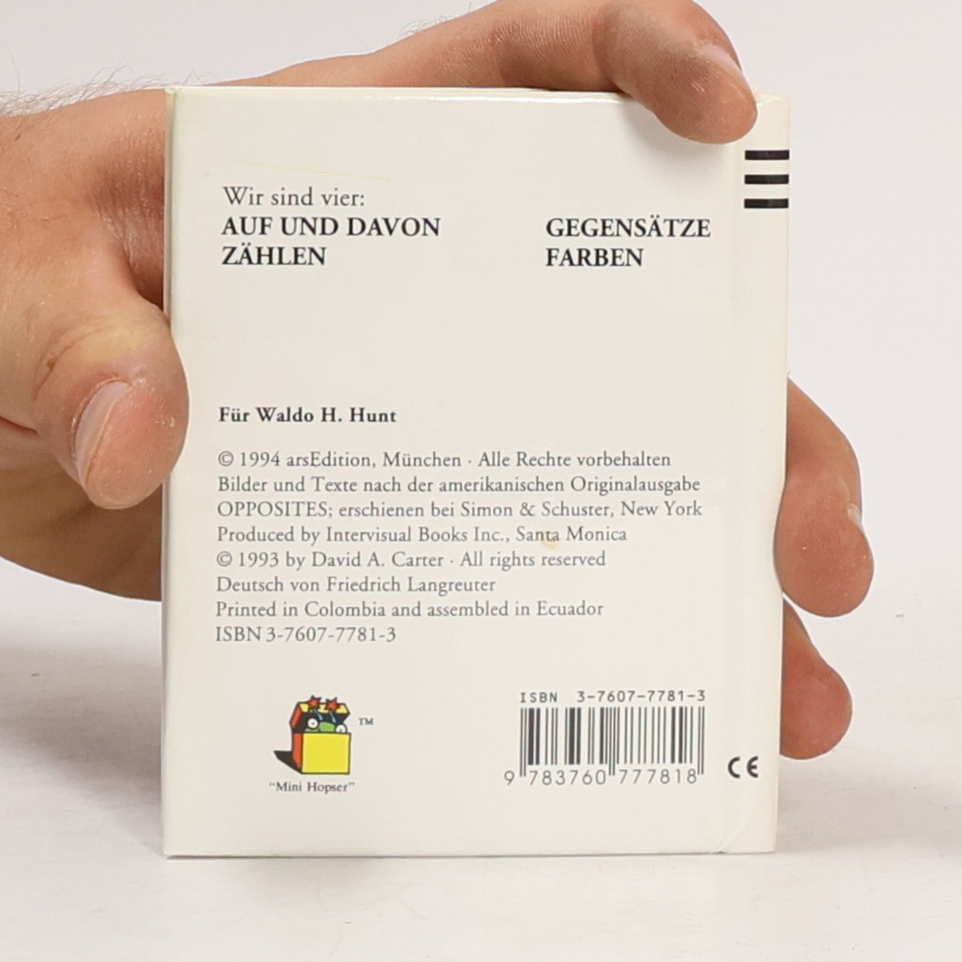 David A. Carter Mini-Hopser: Gegensätze