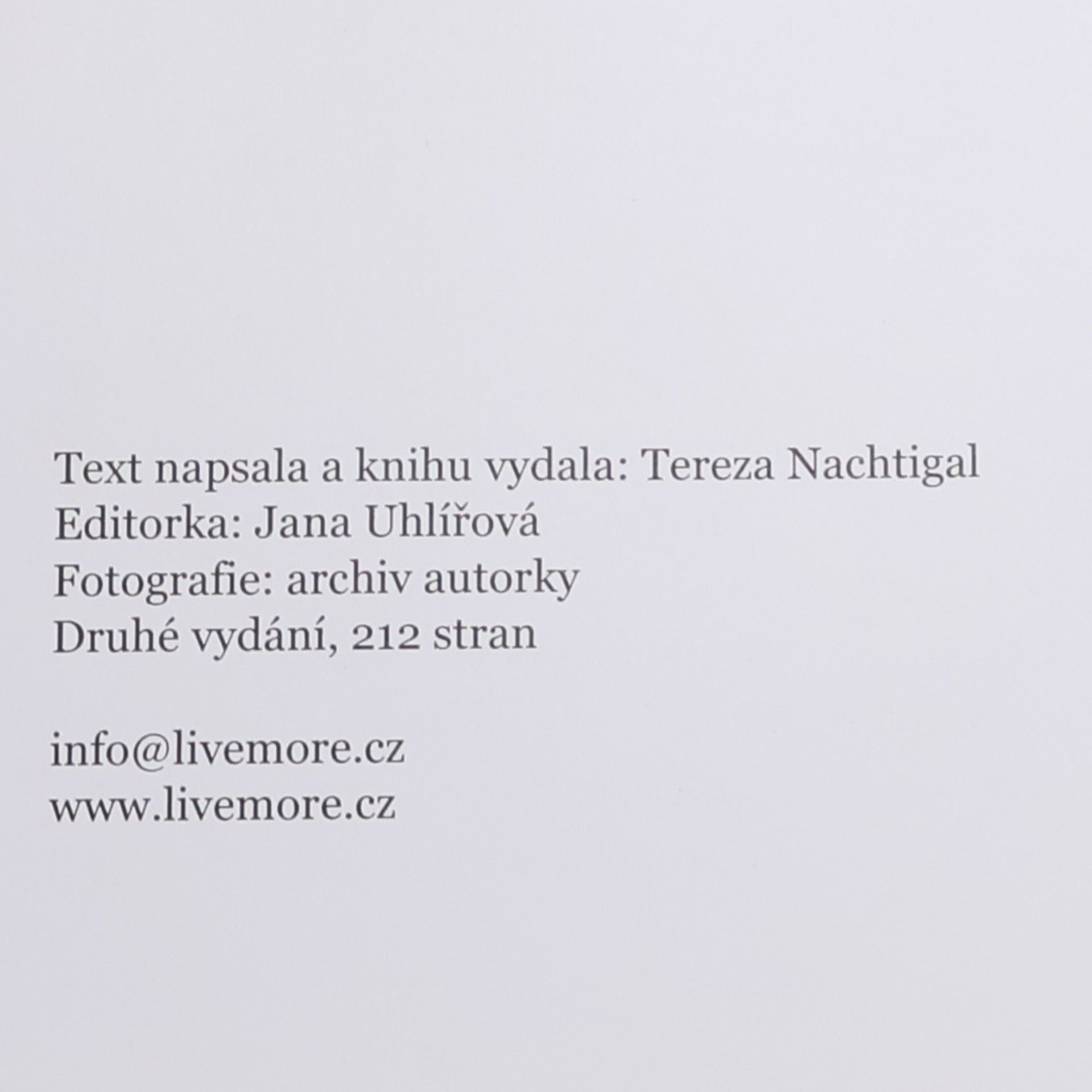 Tereza Heitelová Nechci jen existovat. Chci žít