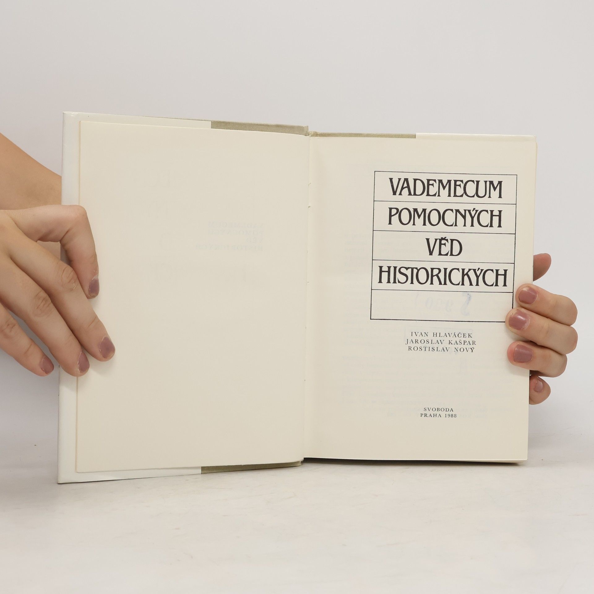 Rostislav Nový Vademecum pomocných věd historických