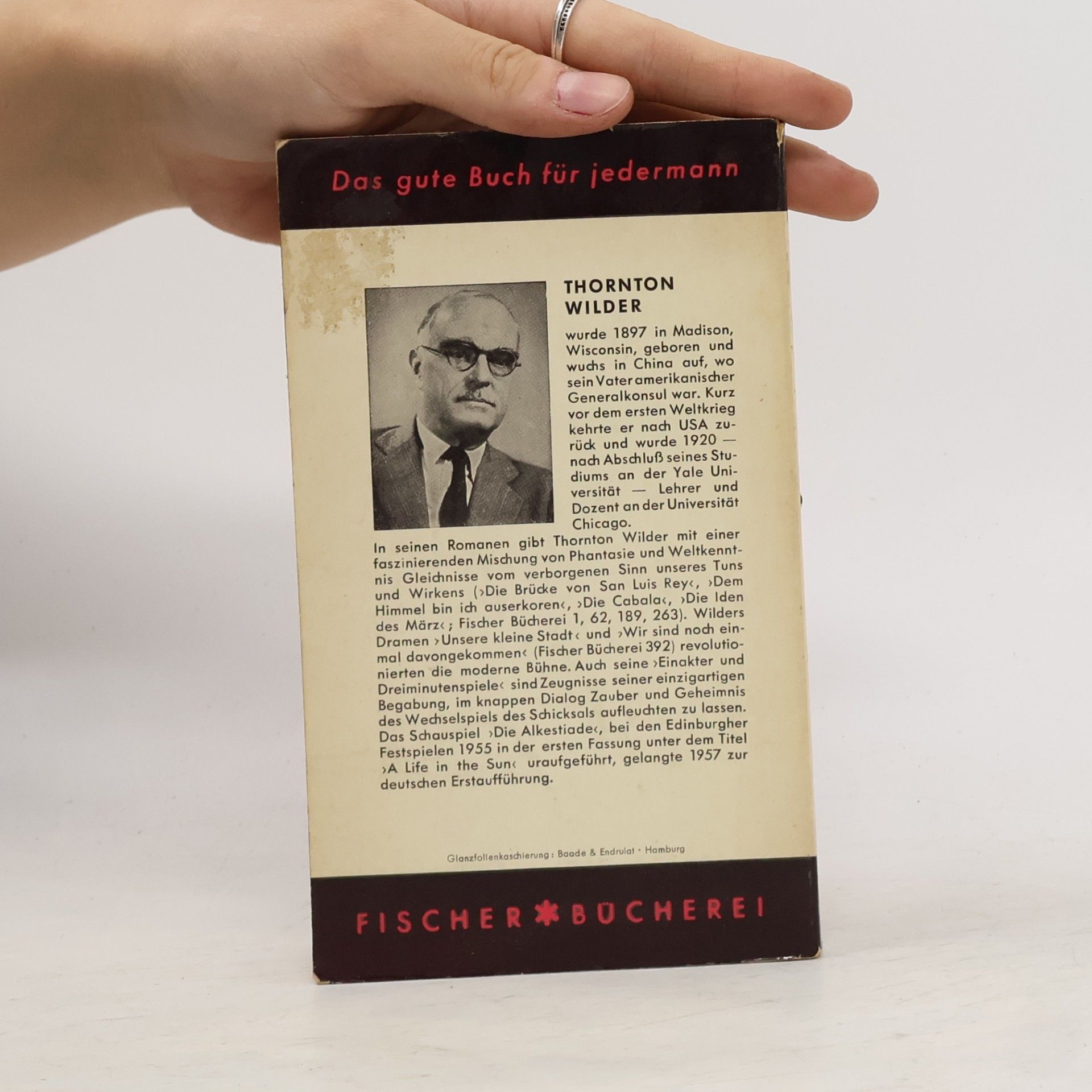 Thornton Wilder Die Alkestiade