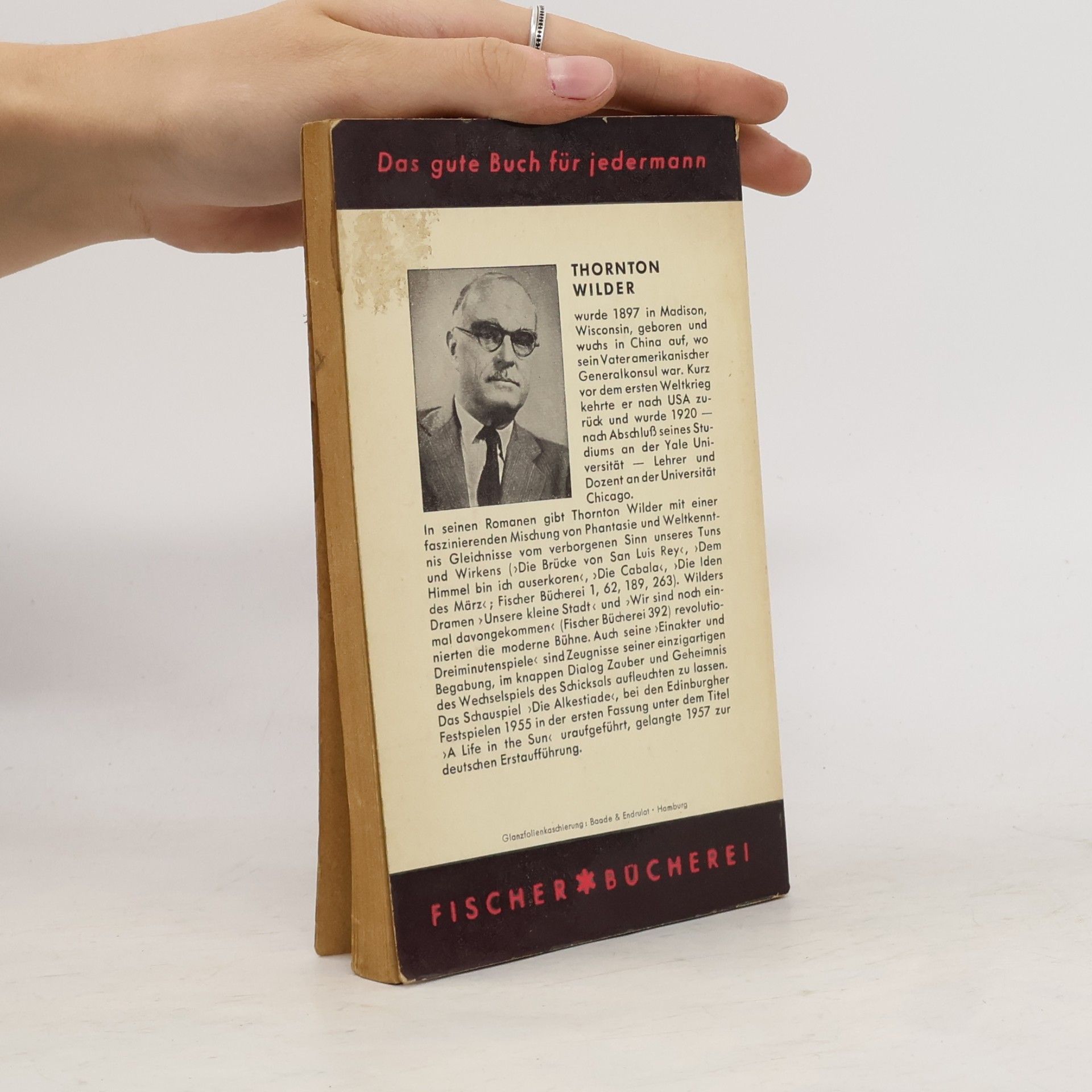 Thornton Wilder Die Alkestiade