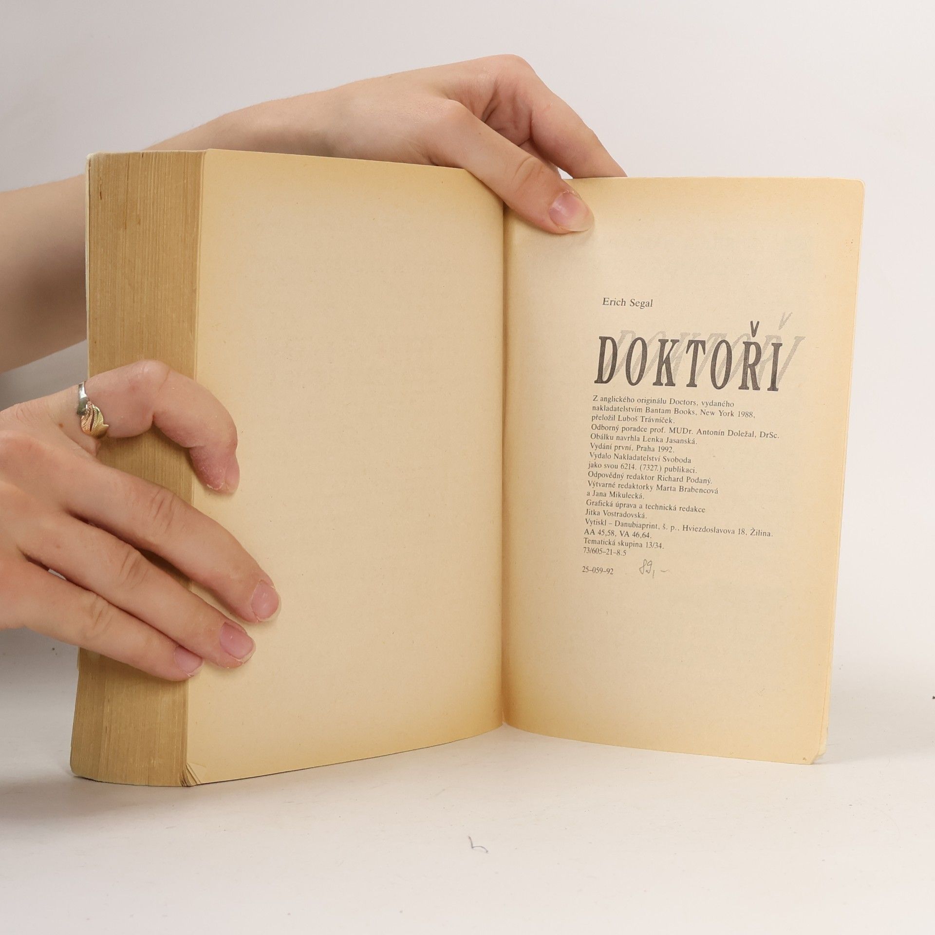 Erich Segal Doktoři