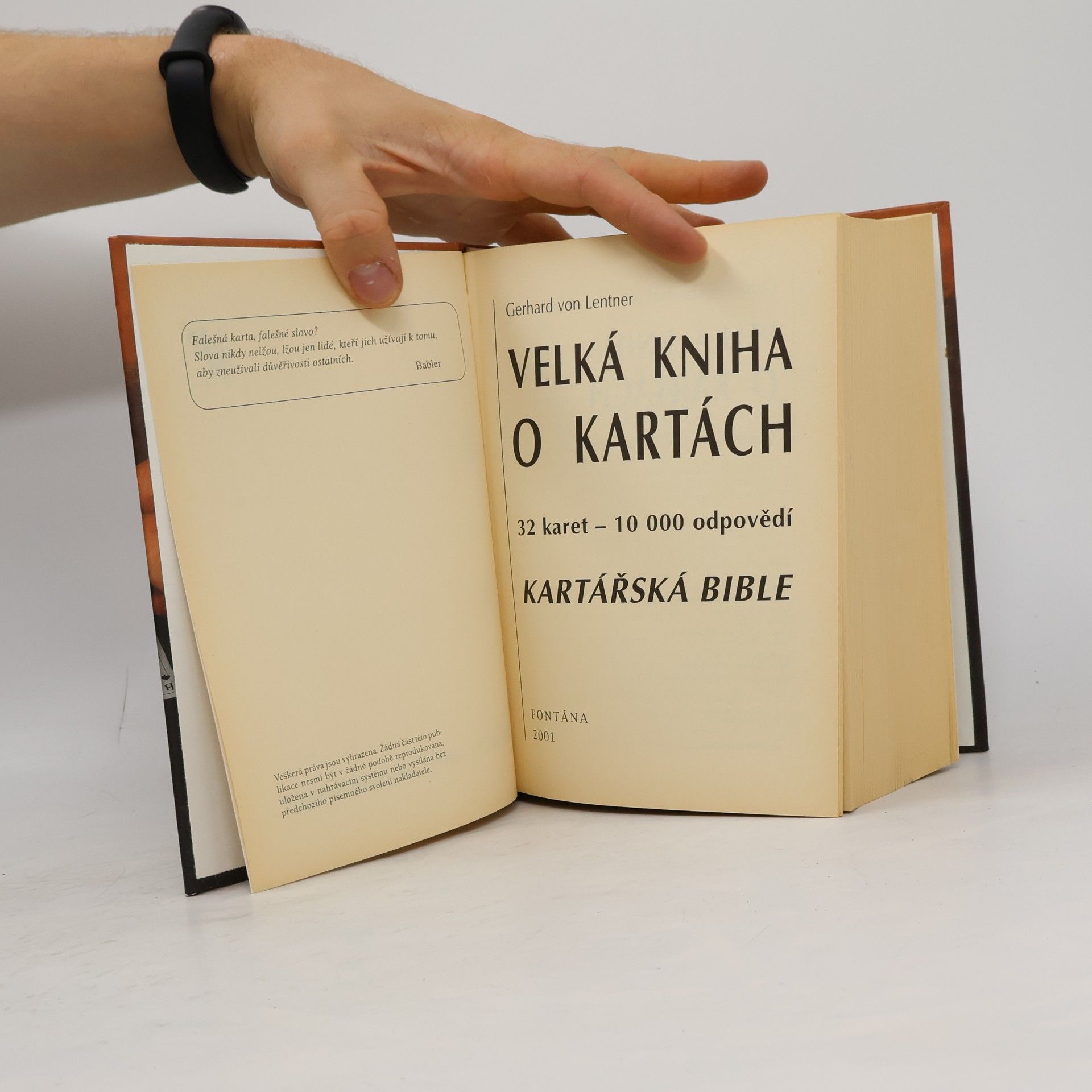 Gerhard von Lentner Velká kniha o kartách. Učebnice výkladu karet pro začátečníky i pokročilé