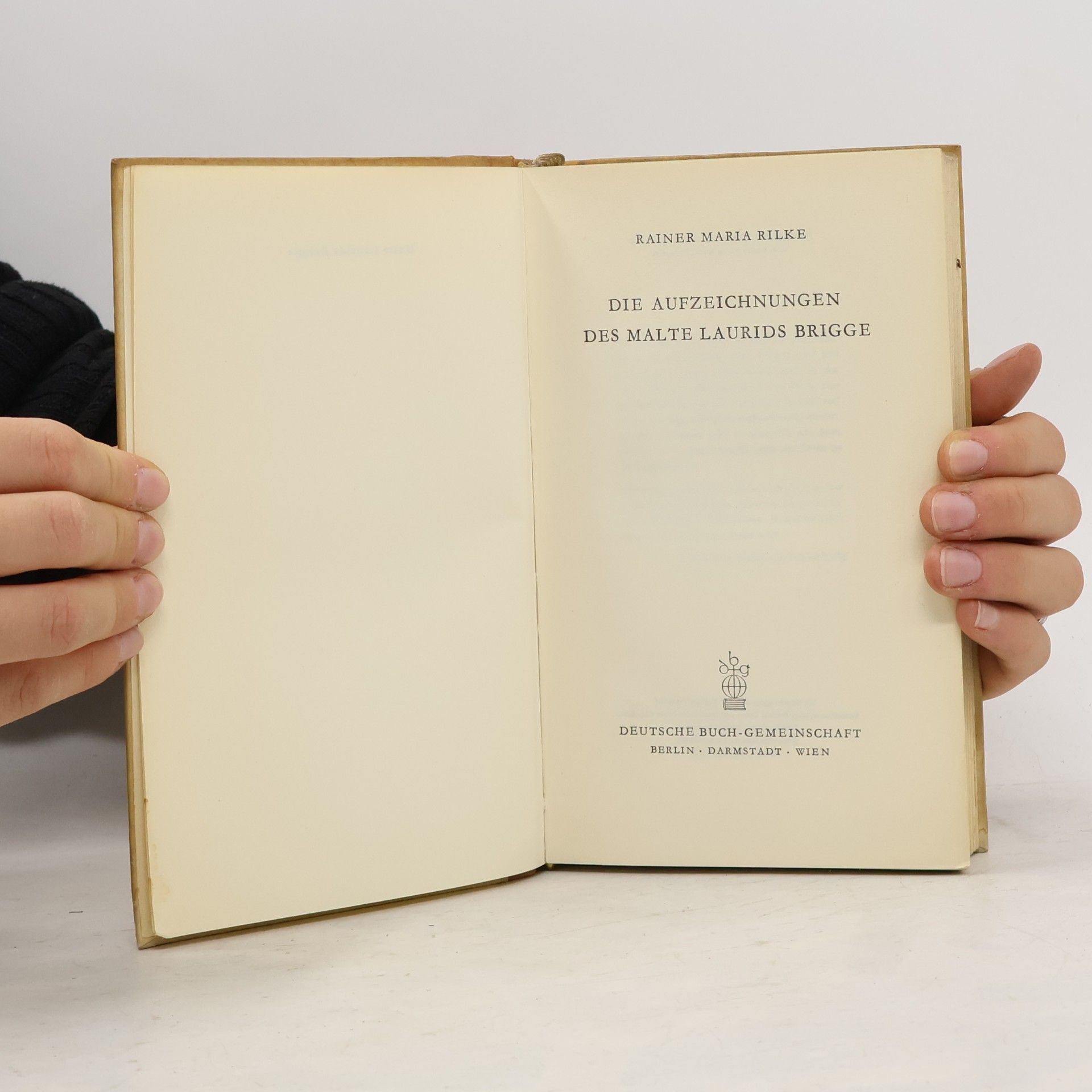 Rainer Maria Rilke Die Aufzeichnungen des Malte Laurids Brigge