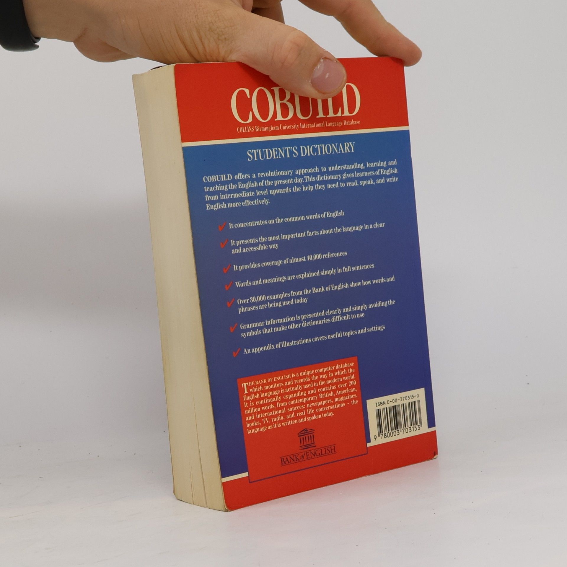 Cobuild Collins Student's Dictionary. Helping learners with real English