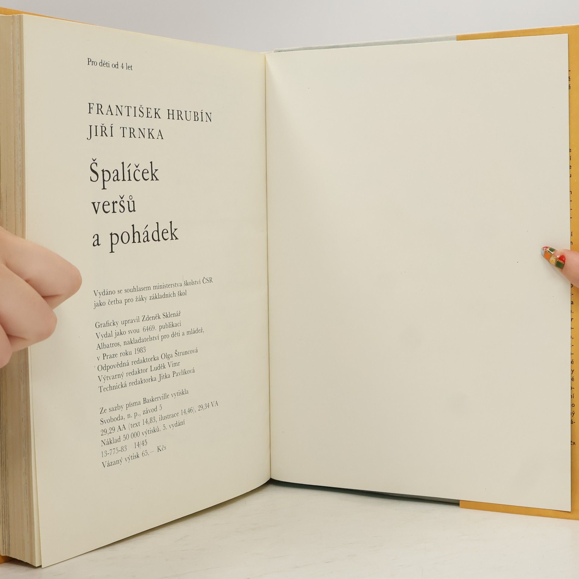 František Hrubín Špalíček veršů a pohádek