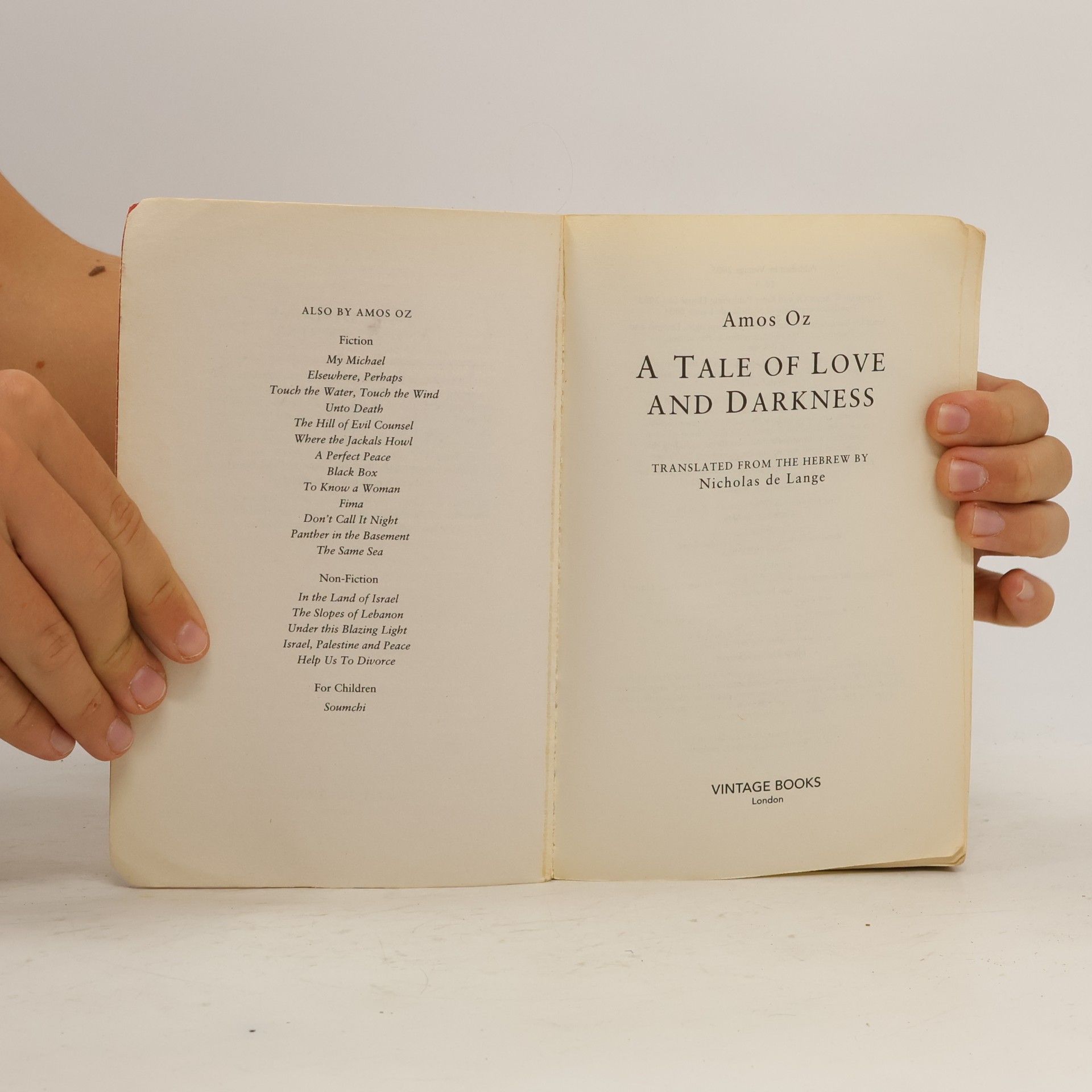 Amos Oz A Tale of Love and Darkness