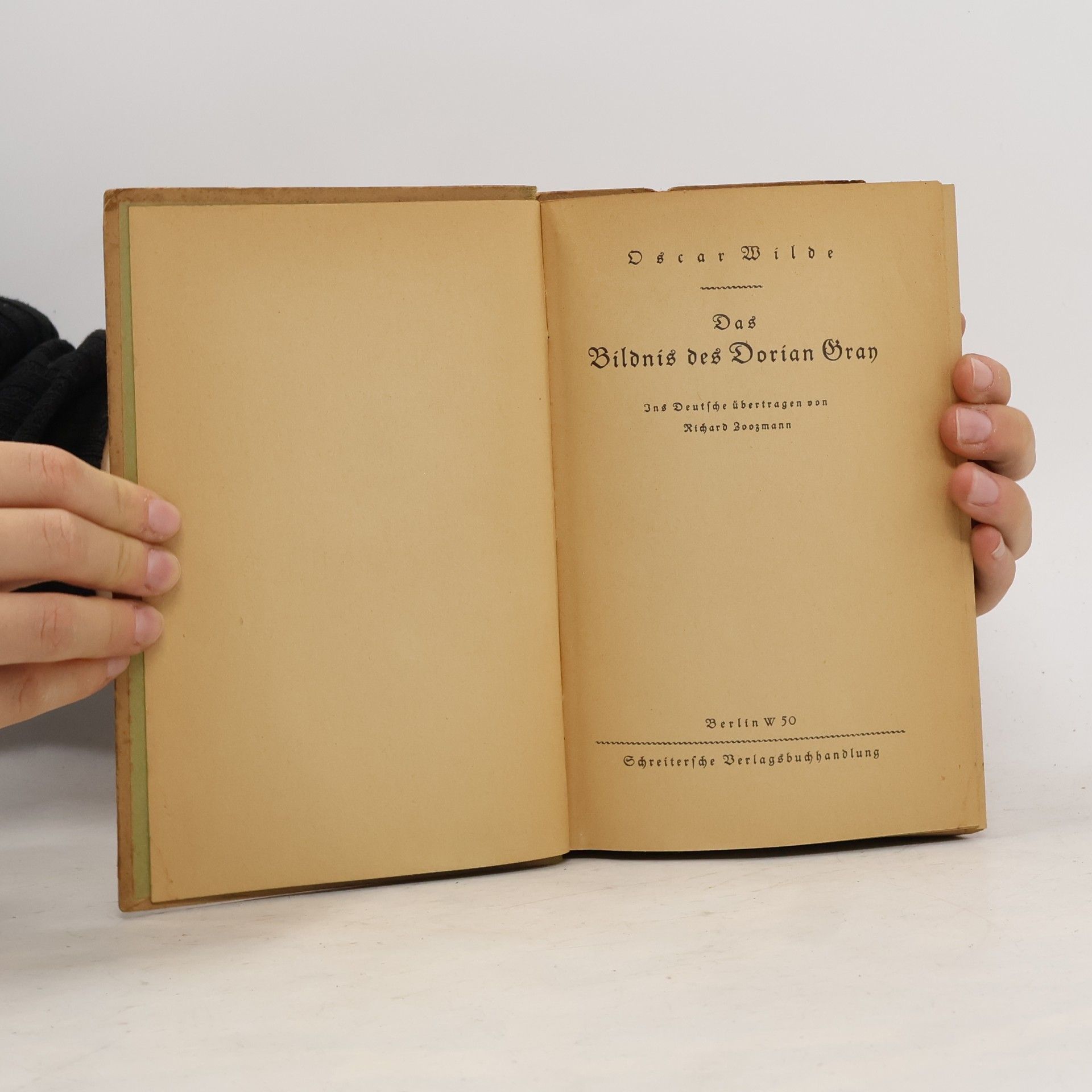 Oscar Wilde Das Bildnis des Dorian Gray