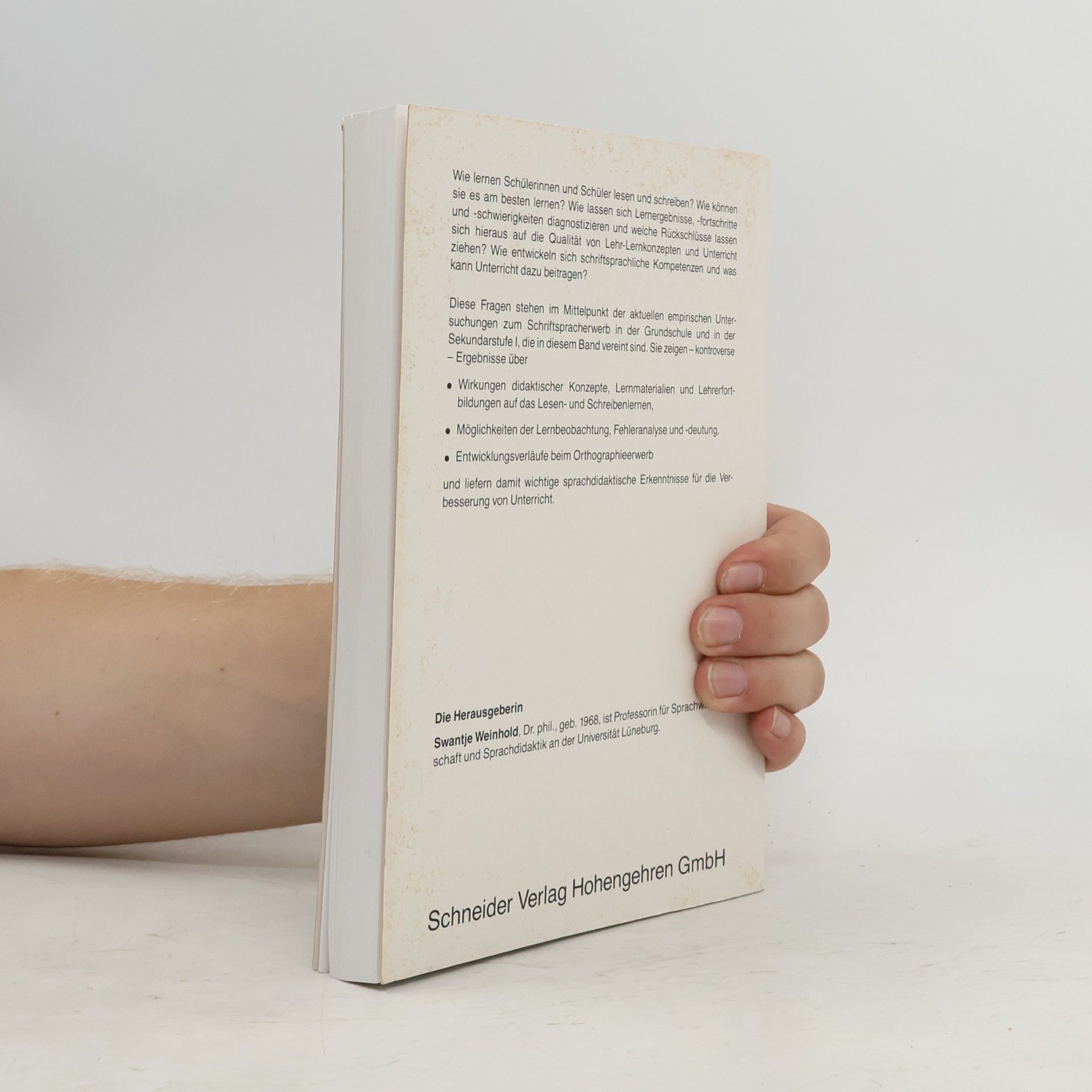 Swantje Weinhold Diskussionsforum Deutsch - 23: Schriftspracherwerb empirisch