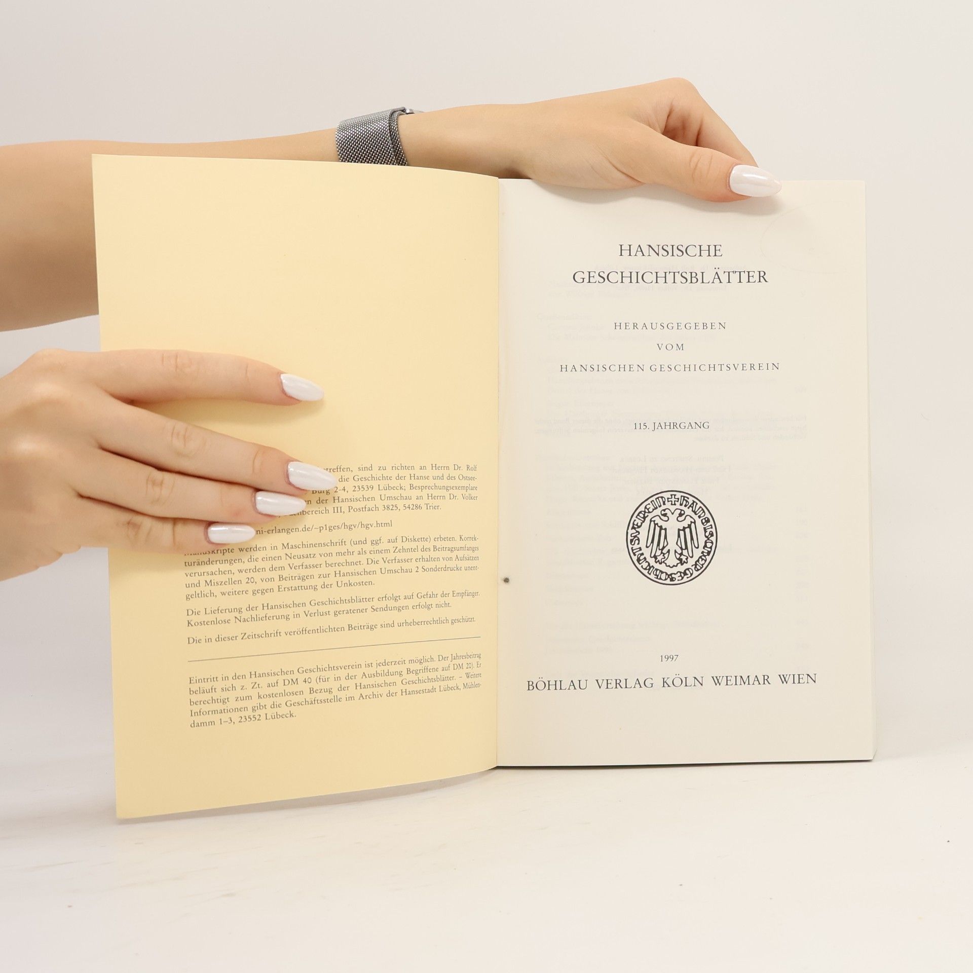 Various authors Hansische Geschichtsblätter
