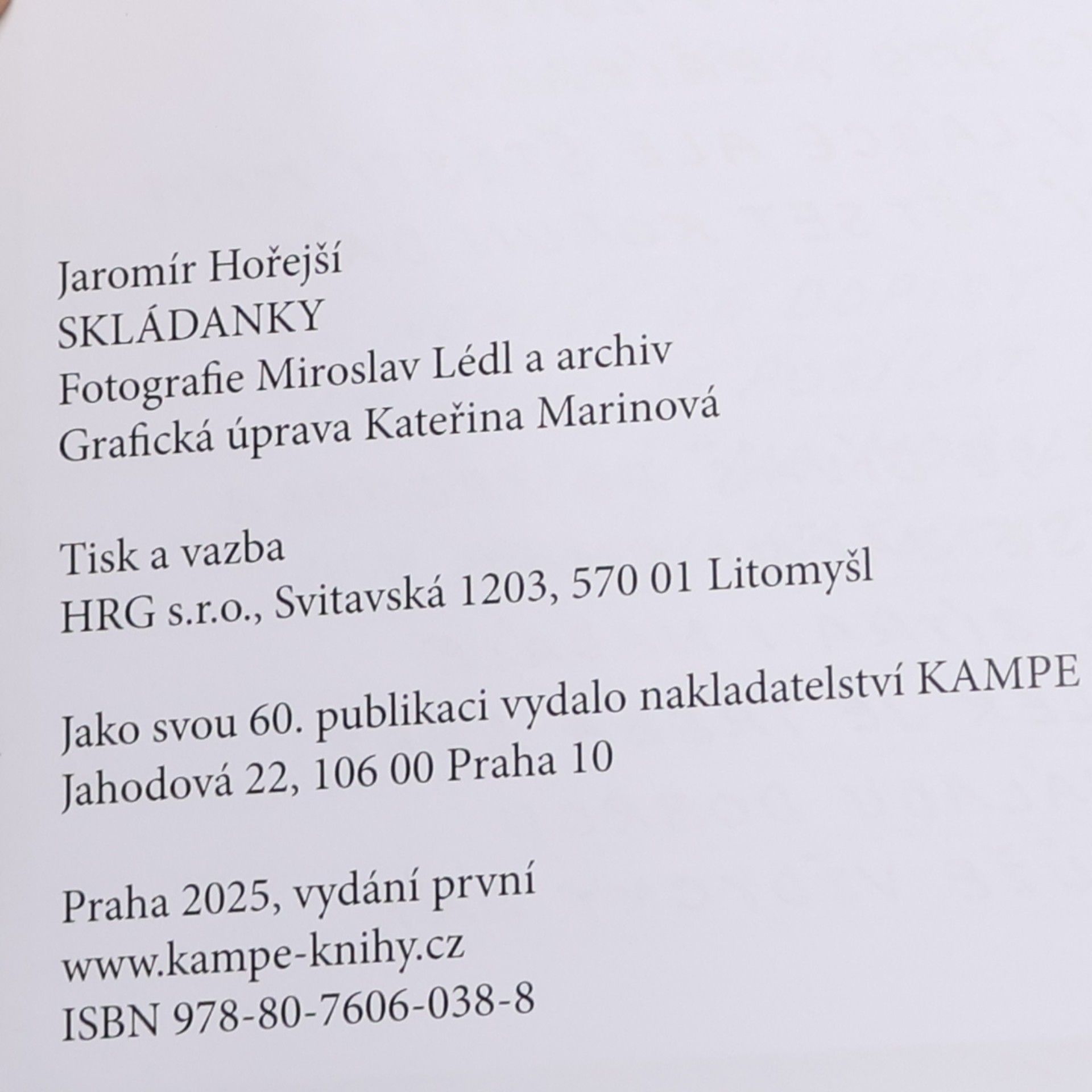 Jaromír Hořejší Skládanky