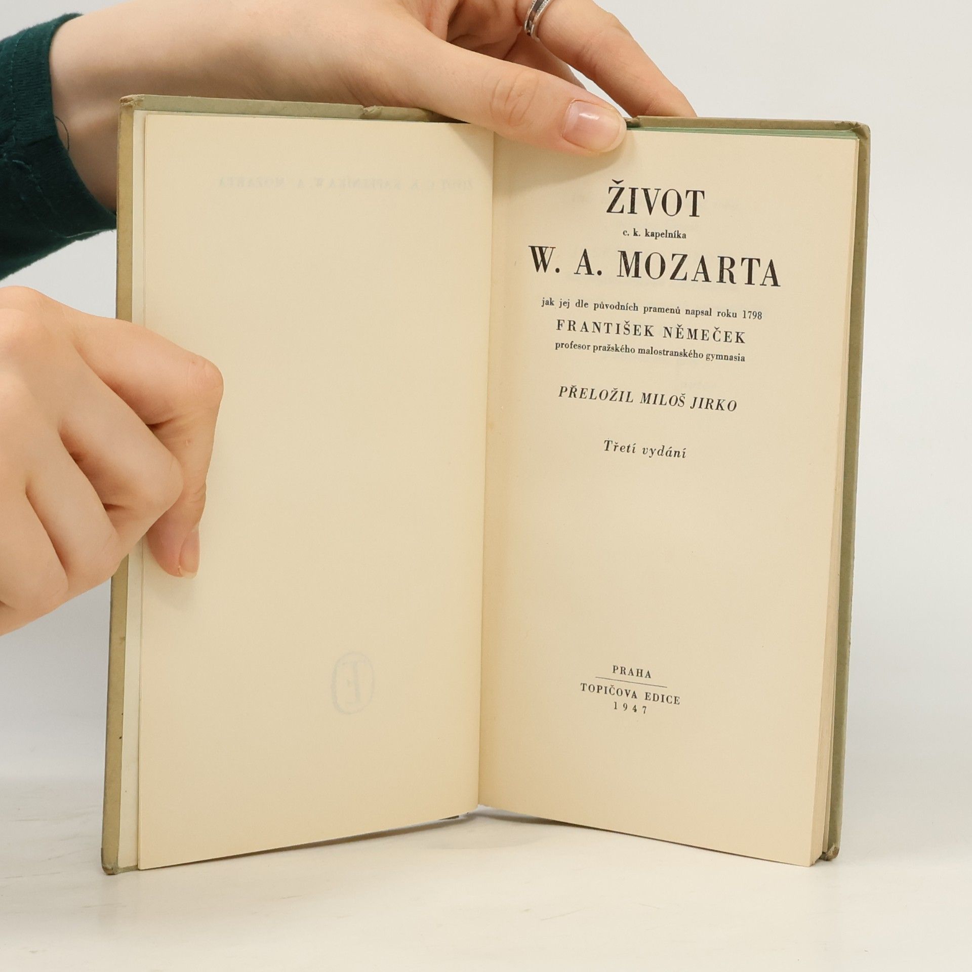 František Němeček Život c. k. kapelníka W. A. Mozarta