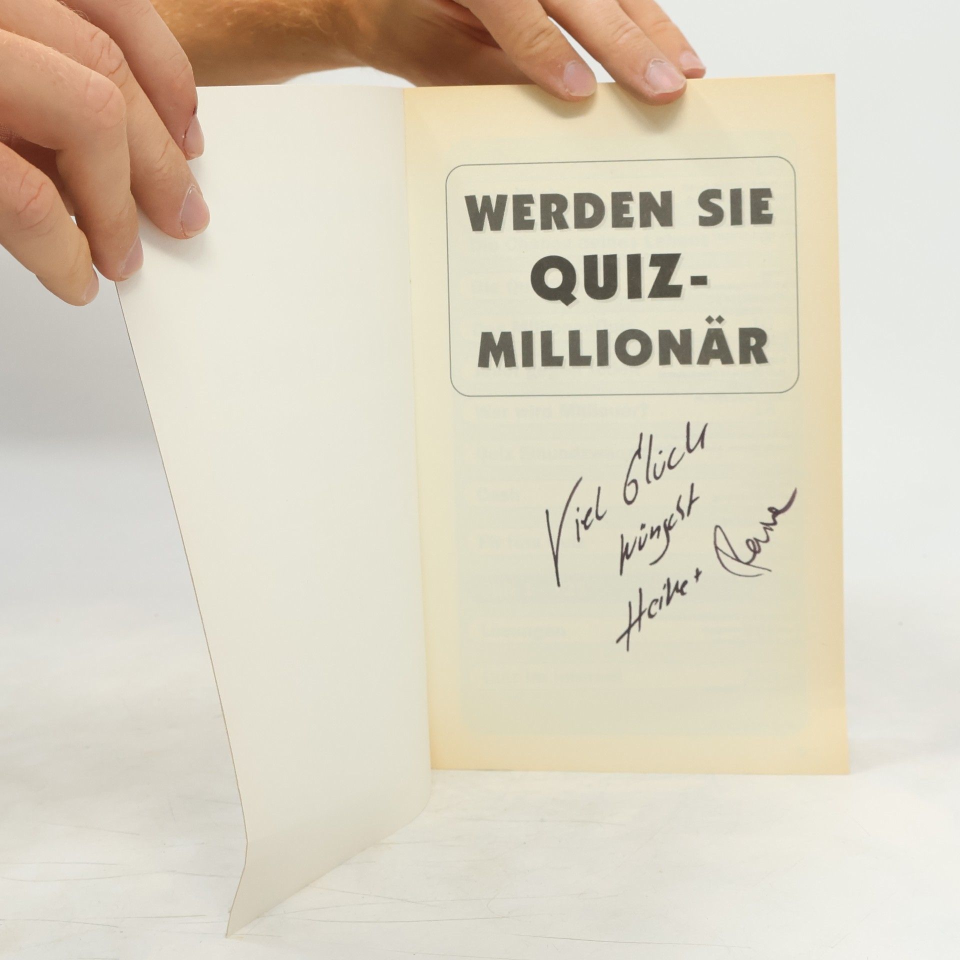 Julia Siegers Werden Sie Quiz-Millionär