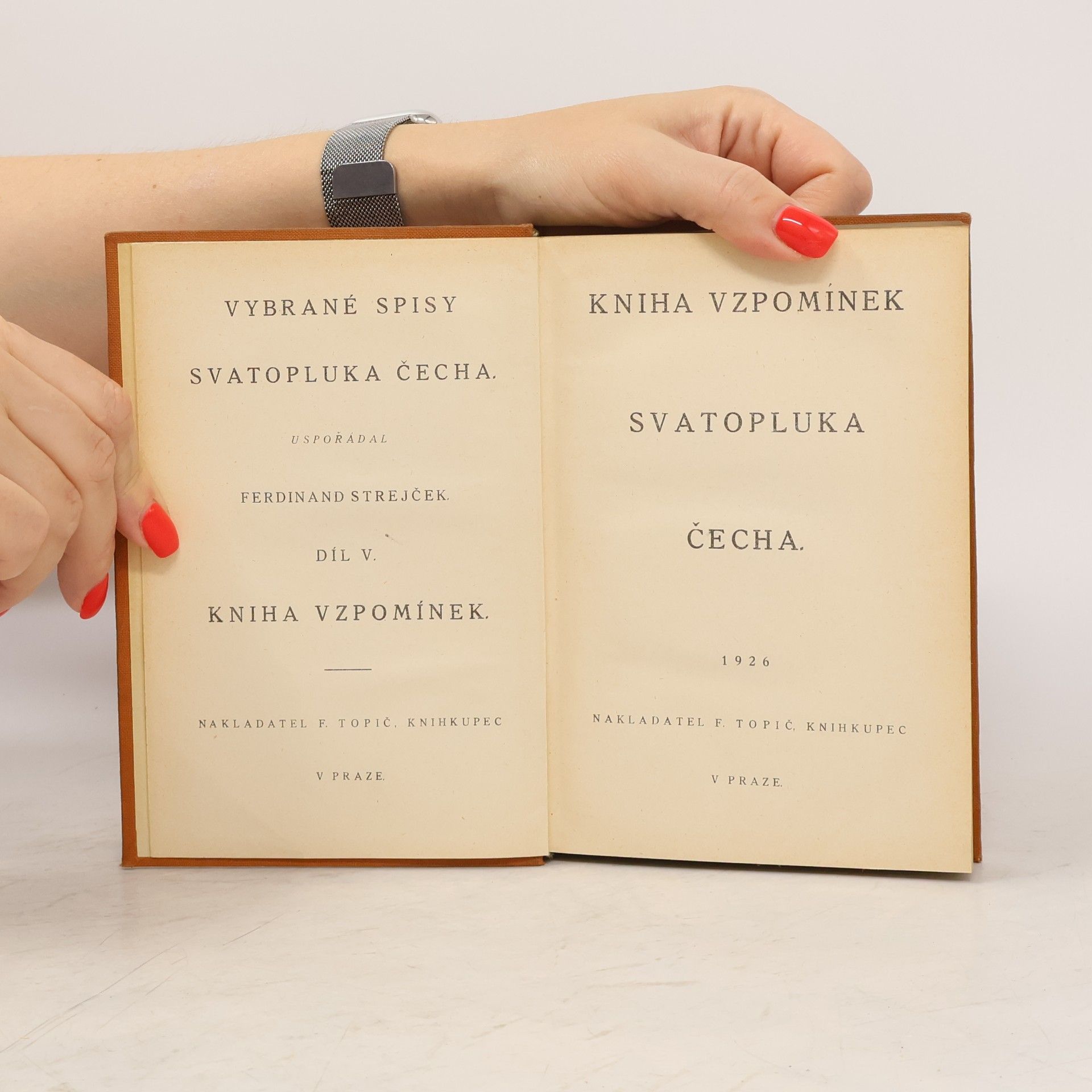 Svatopluk Čech Vybrané spisy Svatopluka Čecha V.: Kniha Vzpomínek