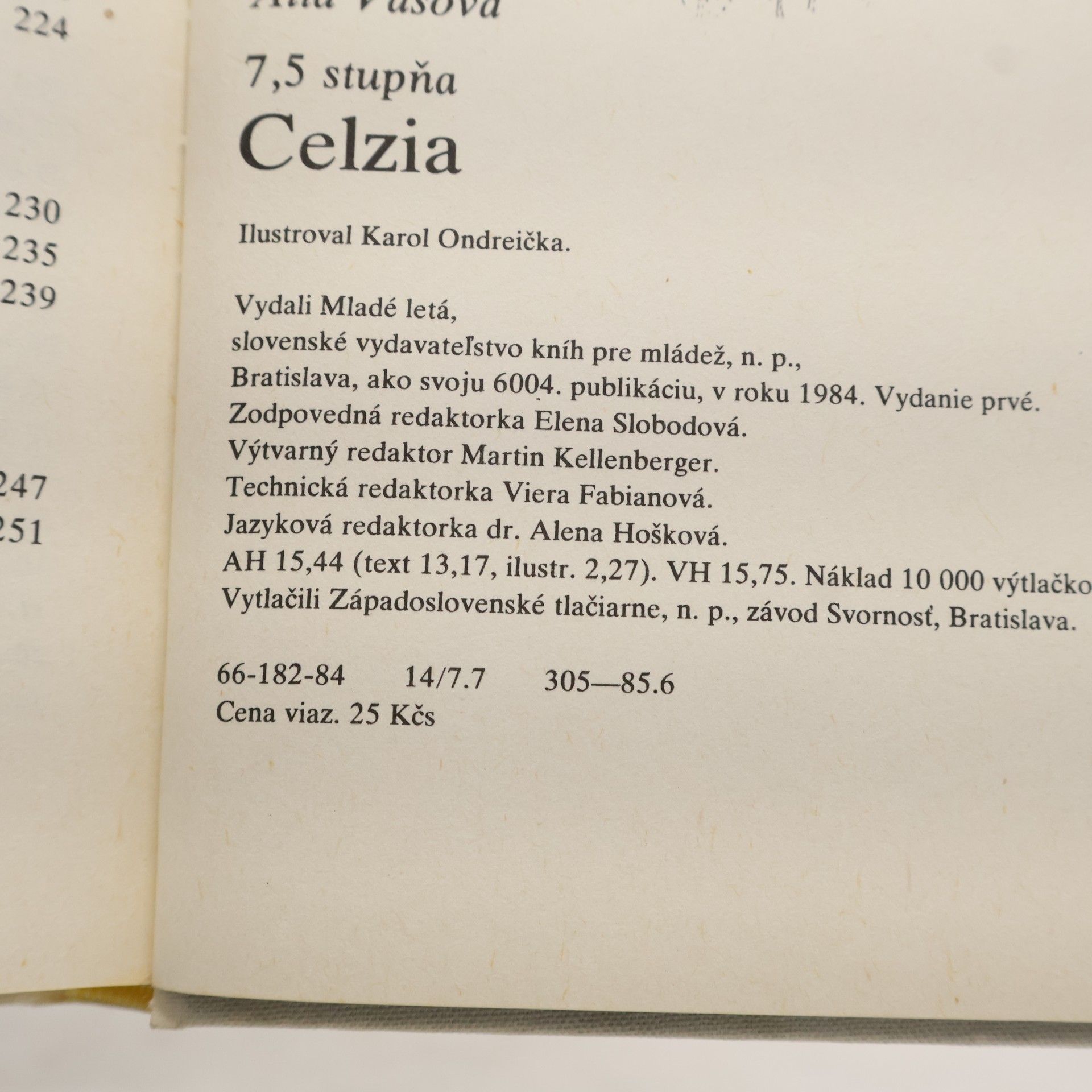 Alta Vášová 7,5 stupňa Celzia