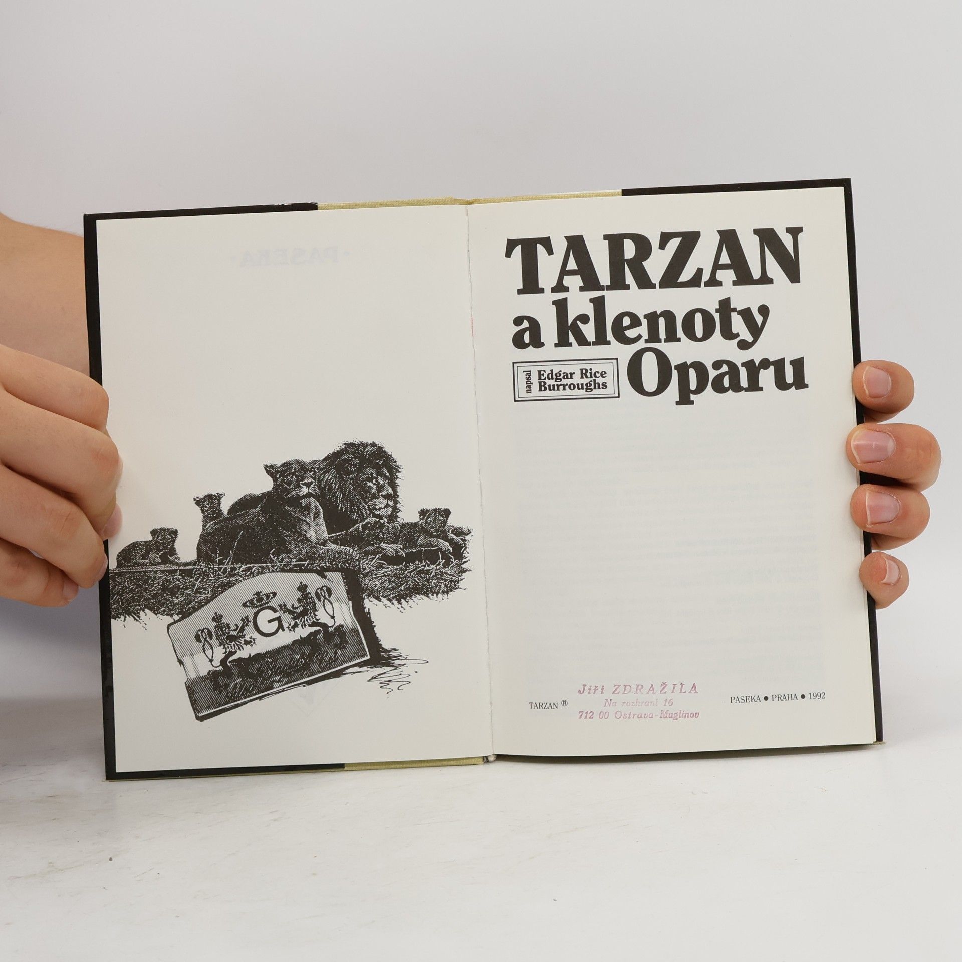 Edgar Rice Burrroughs Tarzan a klenoty Oparu 5