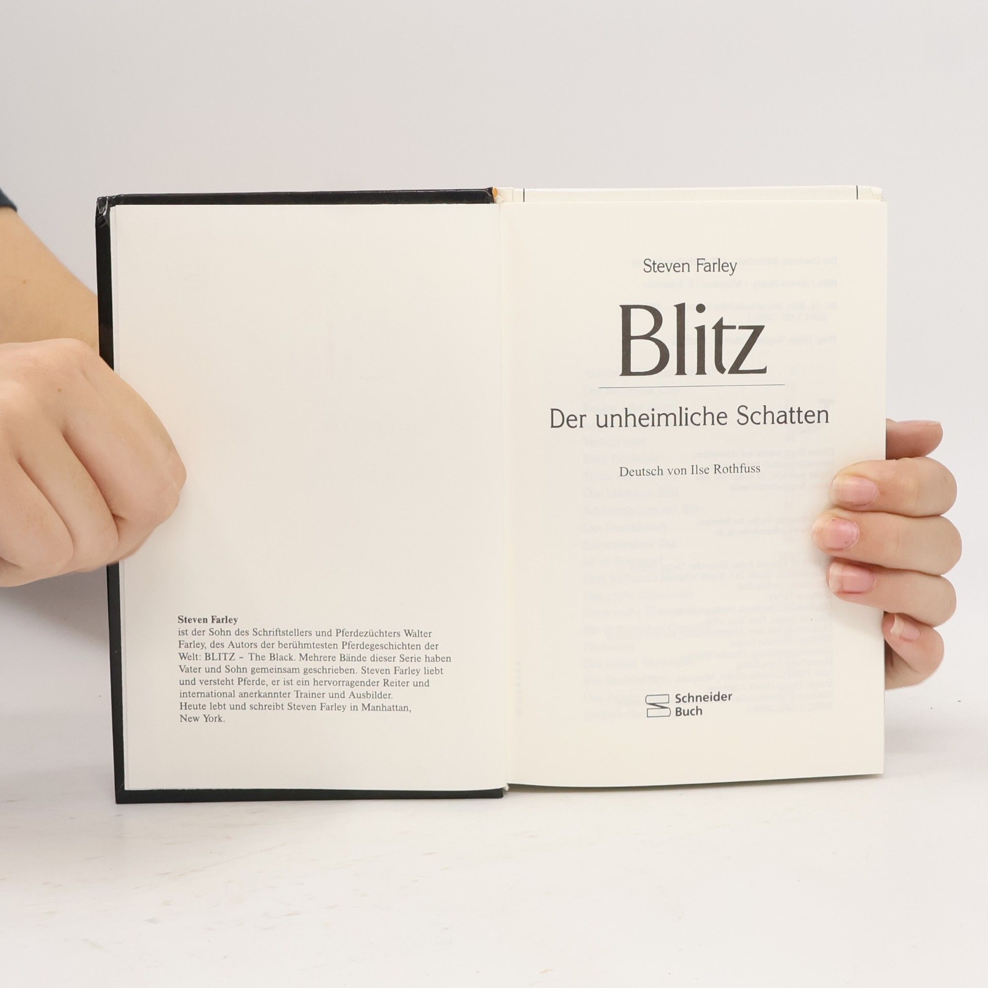 Steven Farley Blitz, der unheimliche Schatten